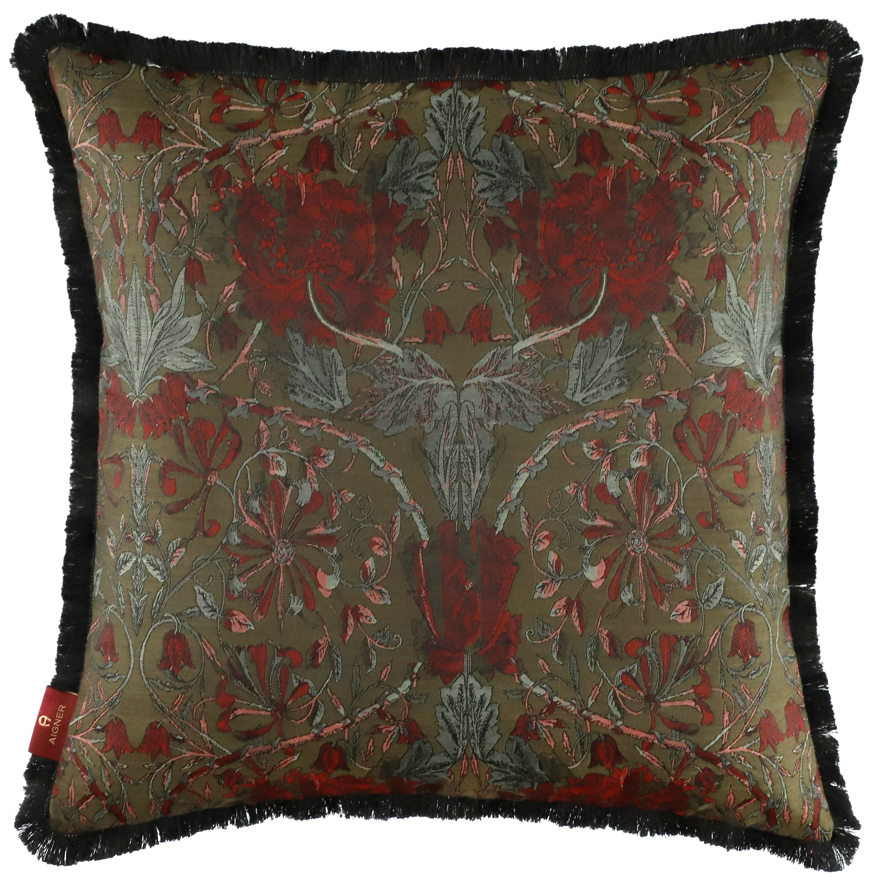 Stoeckel & Grimmler Kissenhülle Aigner Secret Khaki 45x45 cm  | Schubiger Möbel