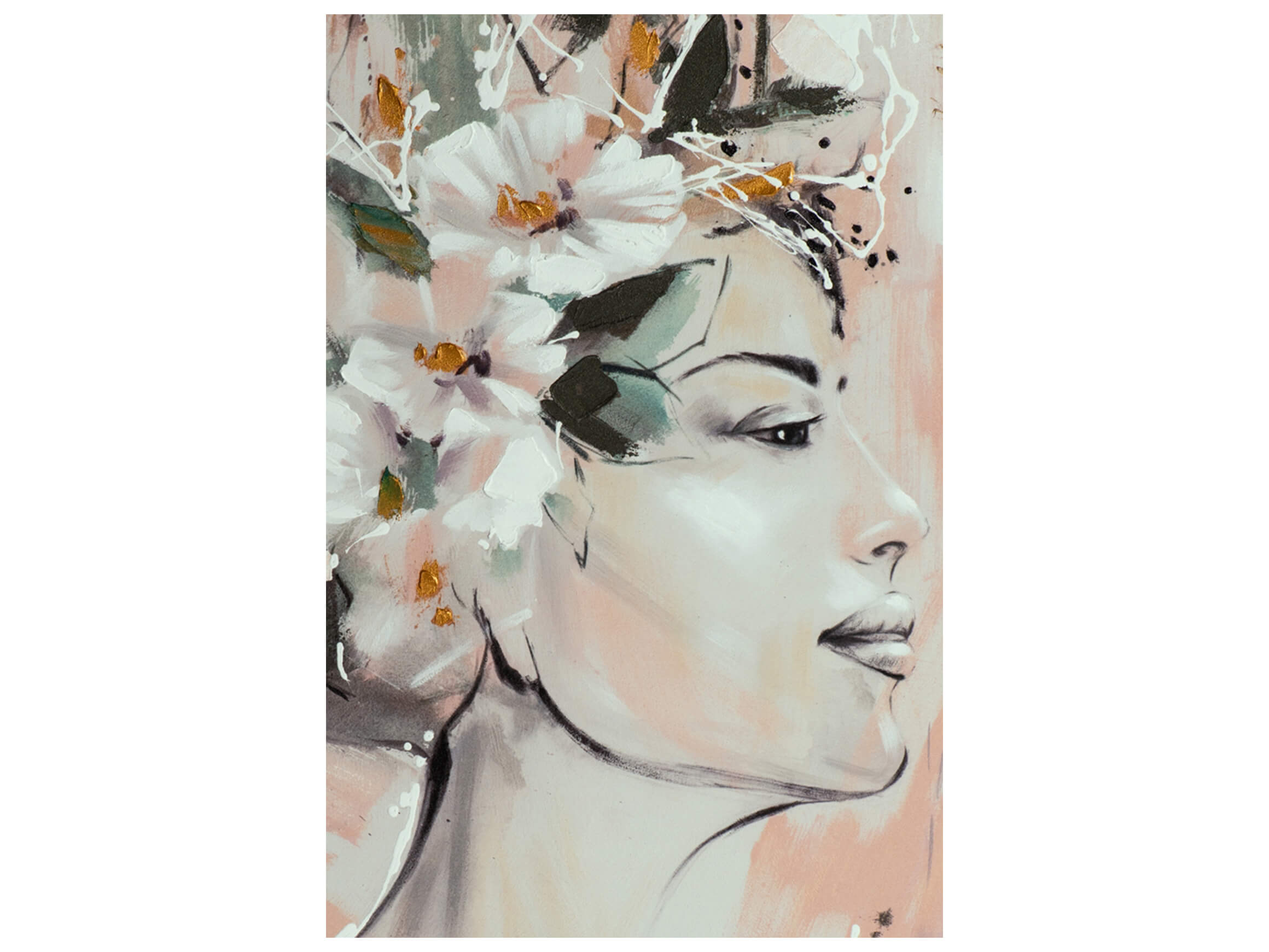 Bild Dame mit Blumenschmuck image LAND