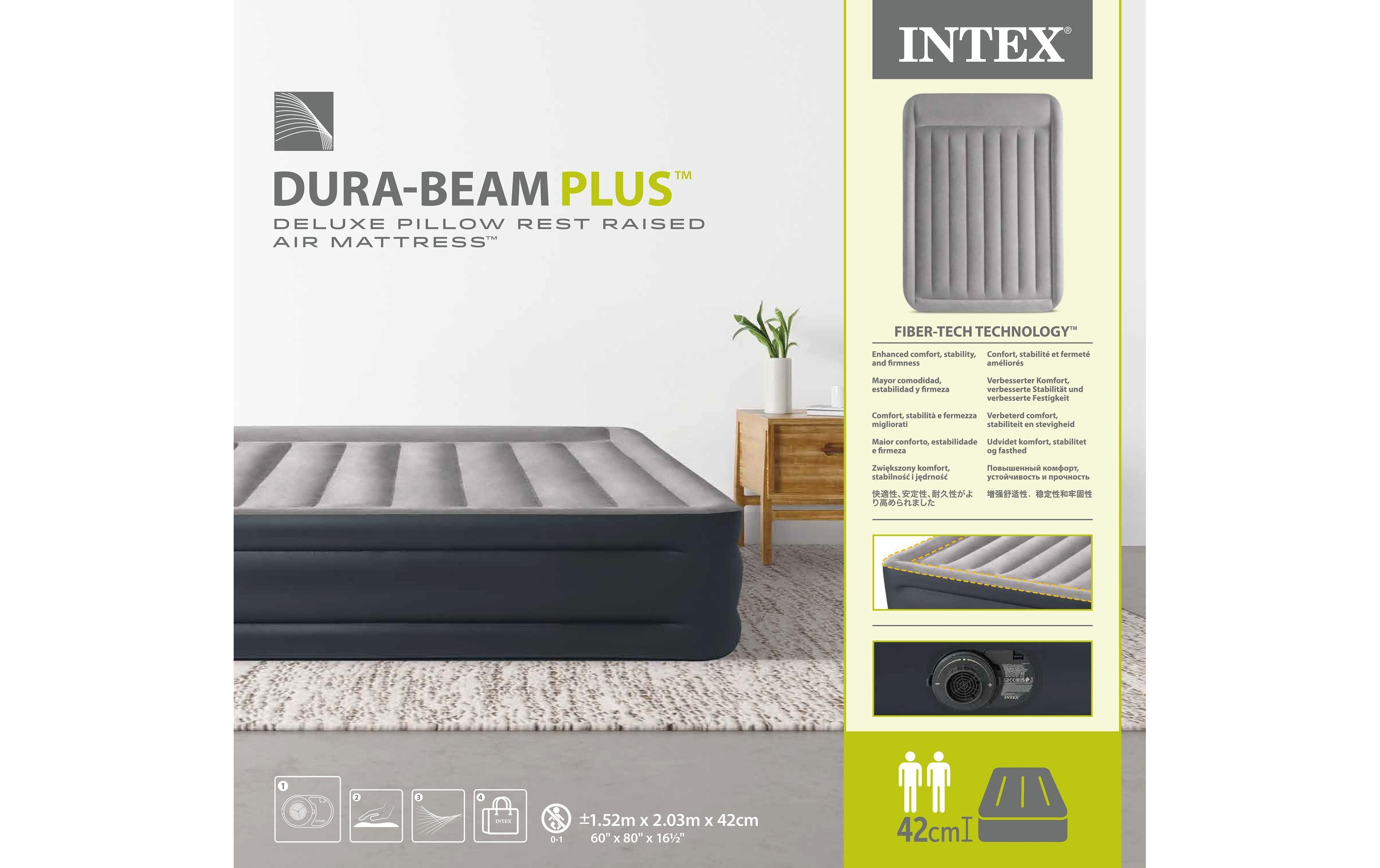 Luftbett DuraBeam+ Deluxe Queen, 152x203 cm