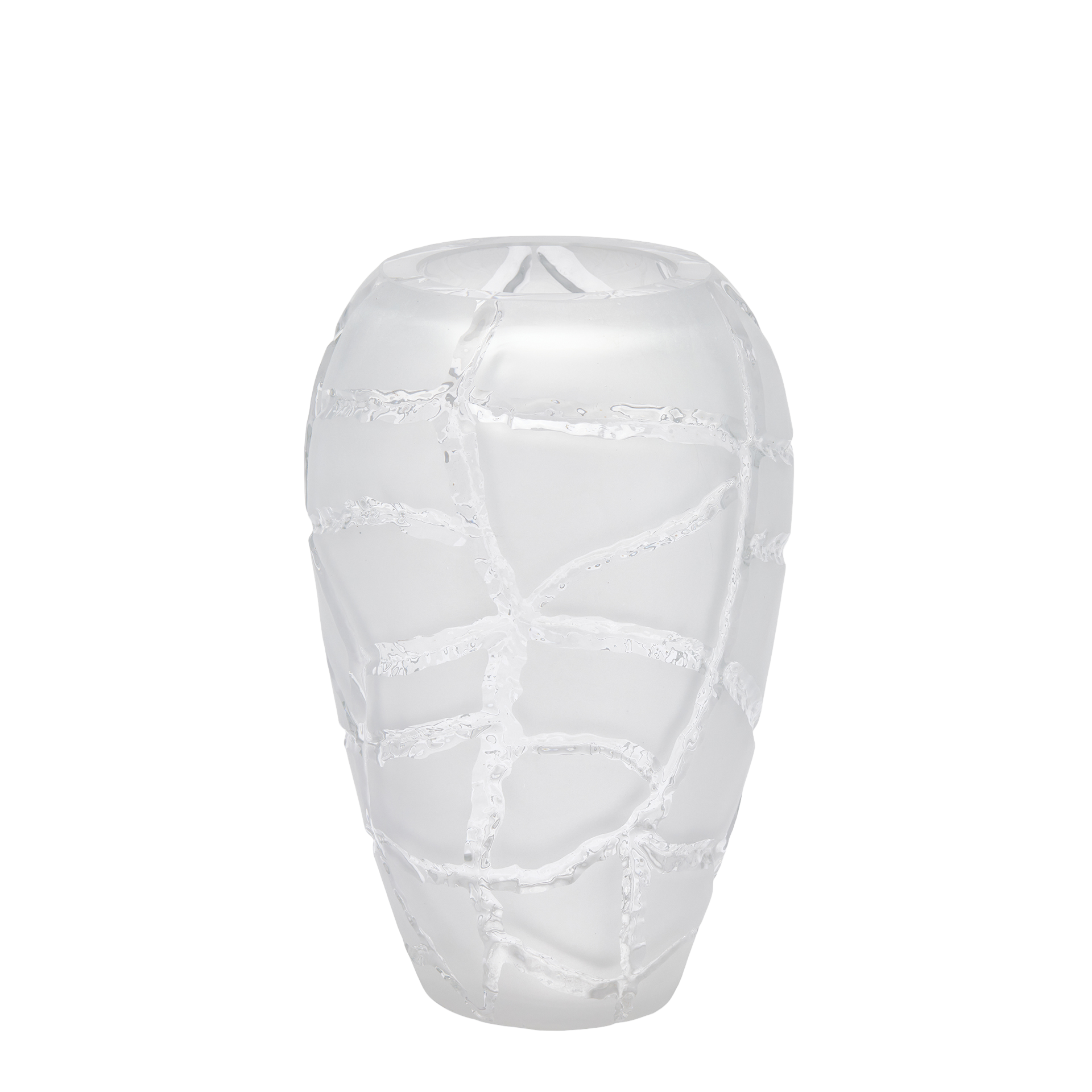 Vase Giraffenmuster Kristallglas H: 29 cm Edg