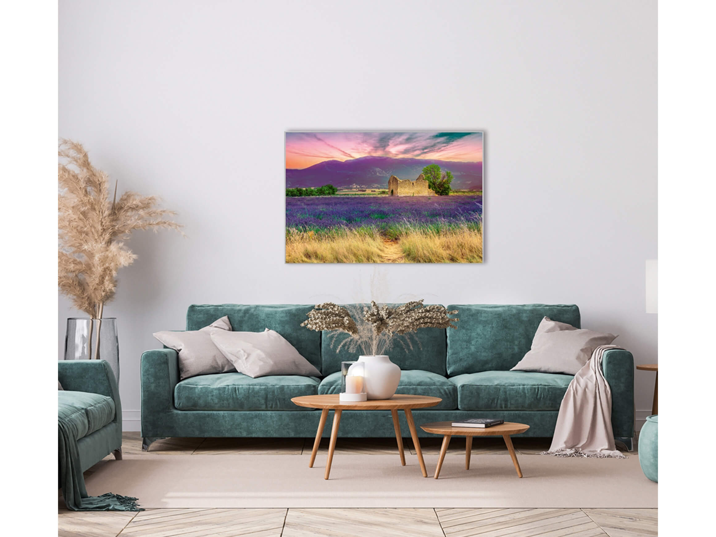 Digitaldruck auf Acrylglas Lavendelfeld 9 image LAND / Grösse: 90 x 60 cm