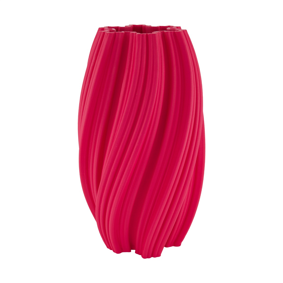 Decofinder Vase 3D Keramik, Pink Rosa | Schubiger Möbel