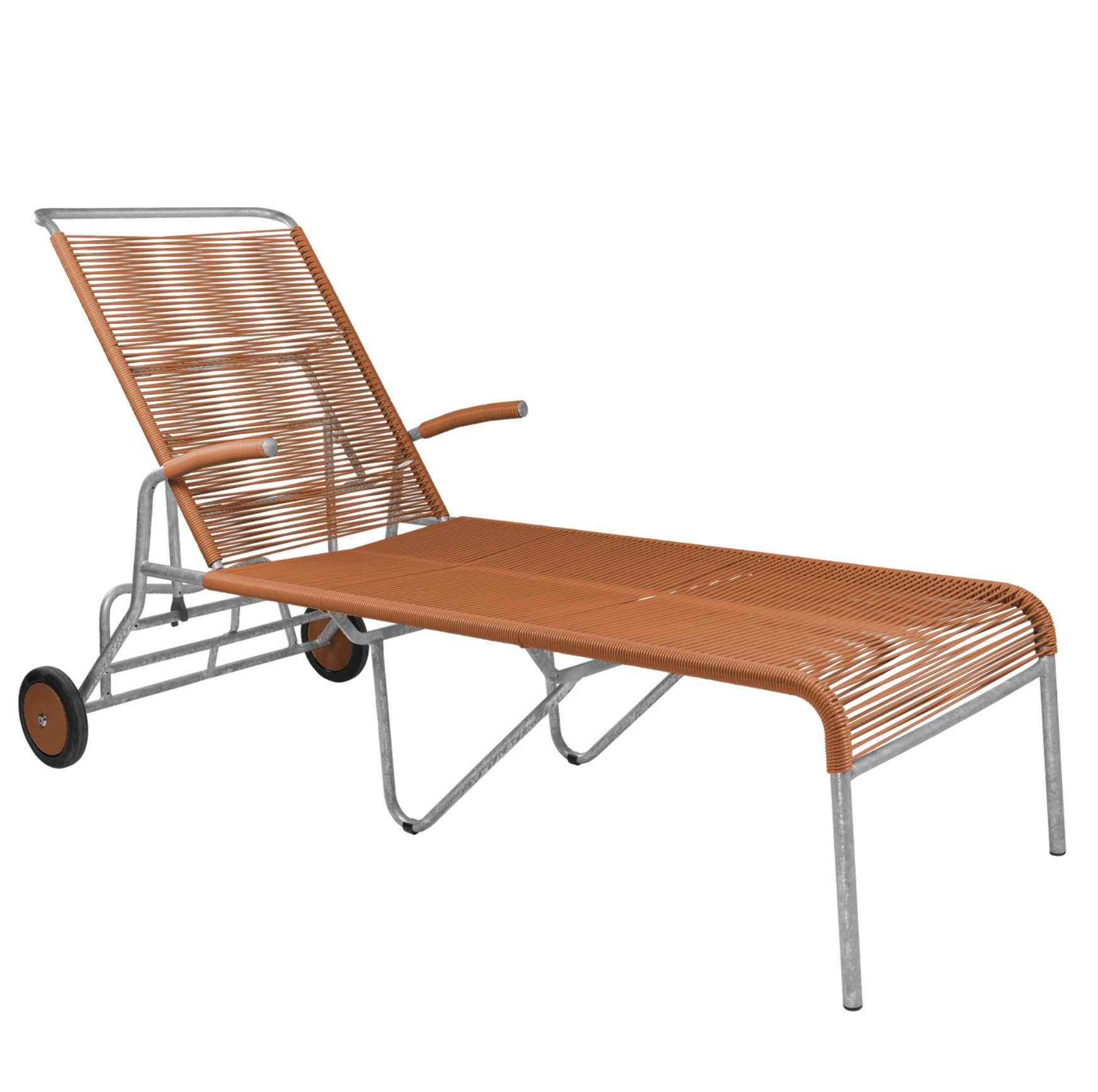 Rollenliege Spaghetti Säntis von Schaffner / Farbe: Terracotta / Grösse: x cm