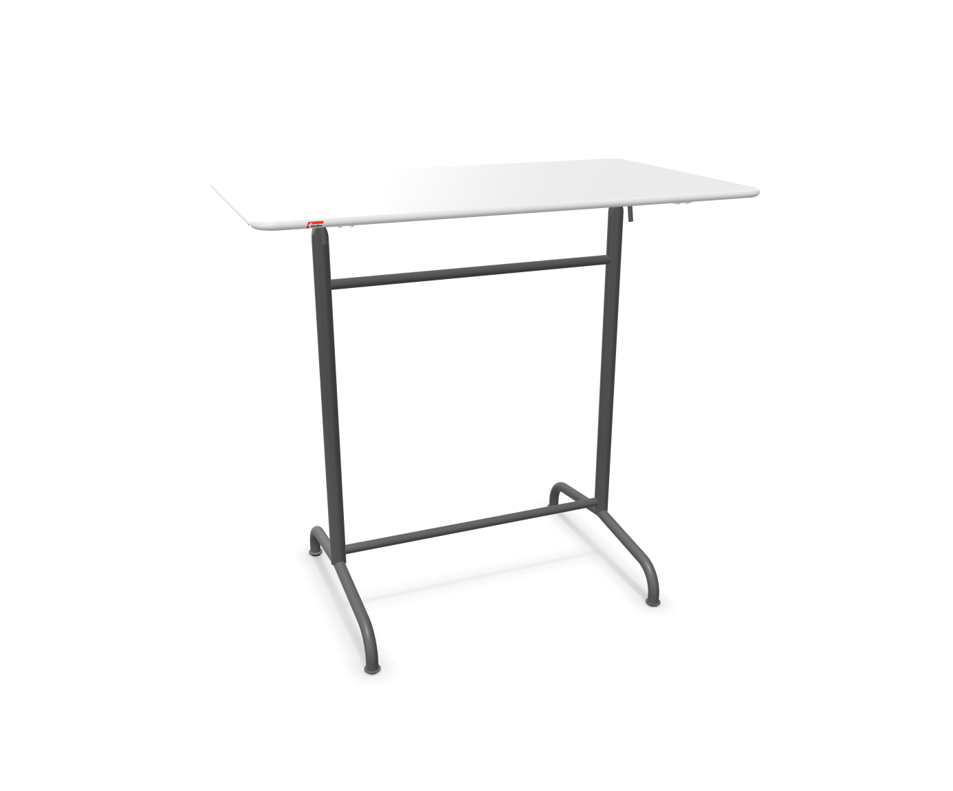 Metall-Stehtisch Rigi von Schaffner / Farbe: Weiss / Grösse: 120 x 70 cm