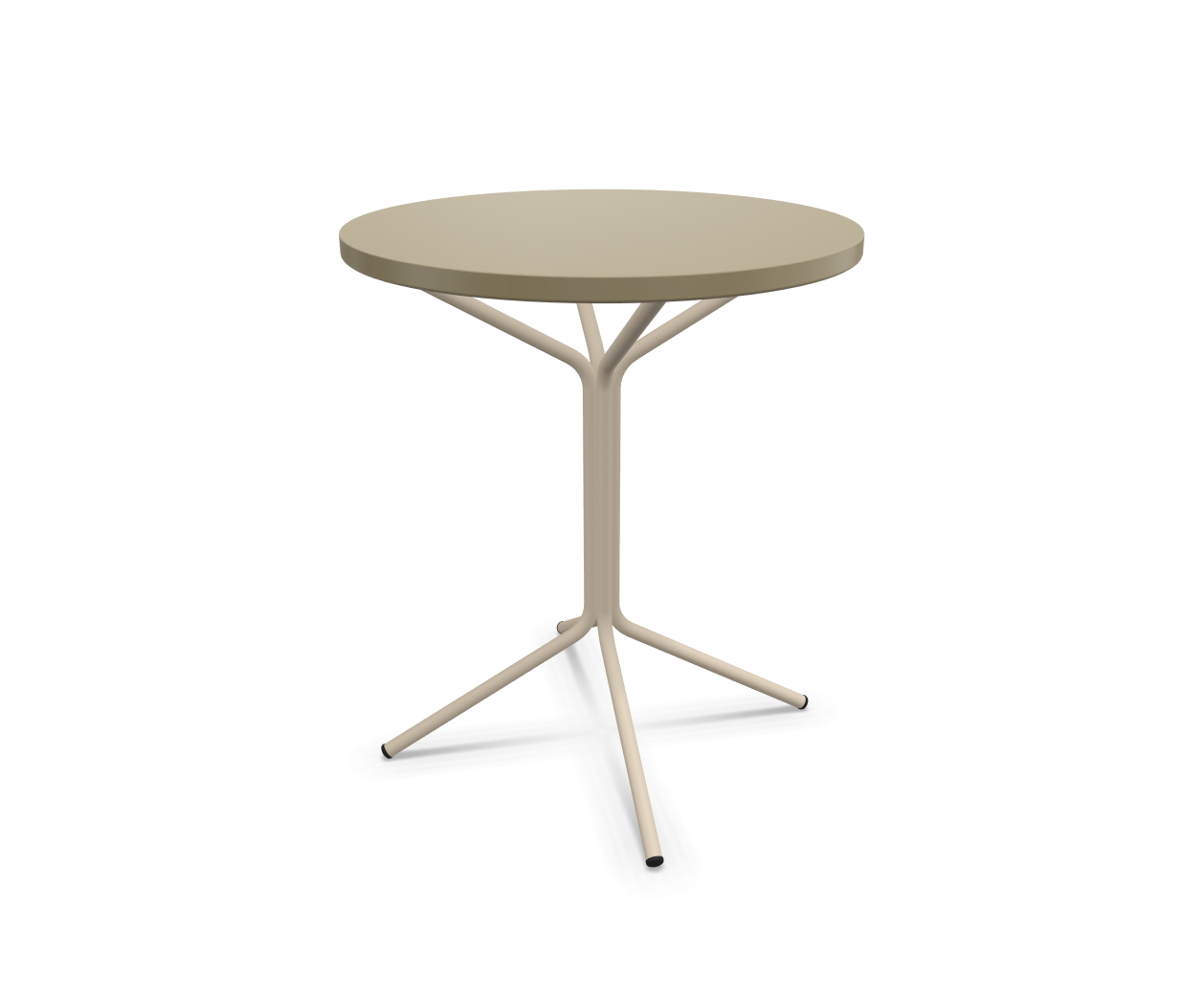 Metall-Bistrotisch Pix Rund von Schaffner / Farbe: Champagner / DxH: 60 x 72 cm