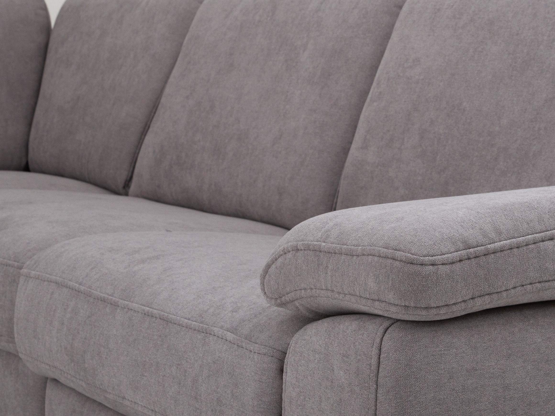 Ecksofa Shetland Wohnlandschaft Polipol / Farbe: Silver / Bezugsmaterial: Stoff