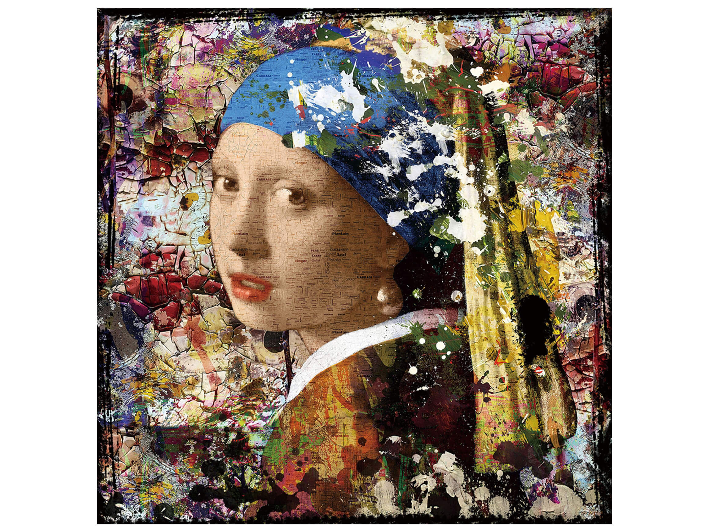 Digitaldruck auf Glas Antike Dame Modernisiert image LAND