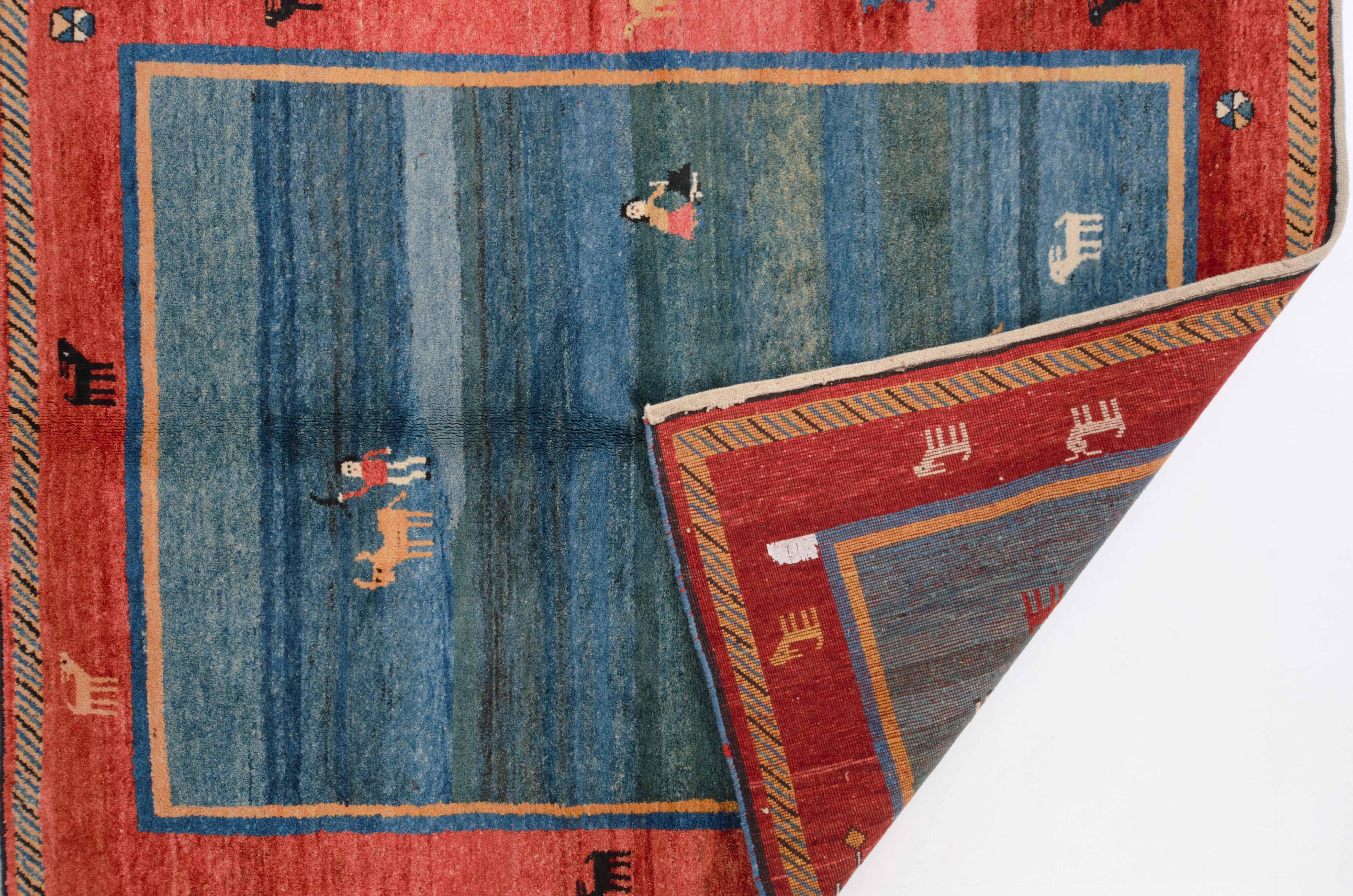 Klassischer Teppich Persien Gabbeh Negra / Farbe: Creme