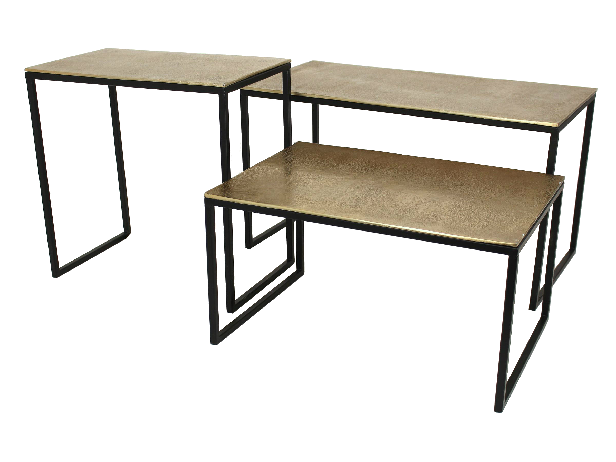 Beistelltisch Beistelltisch, Aluminium Gold Kersten