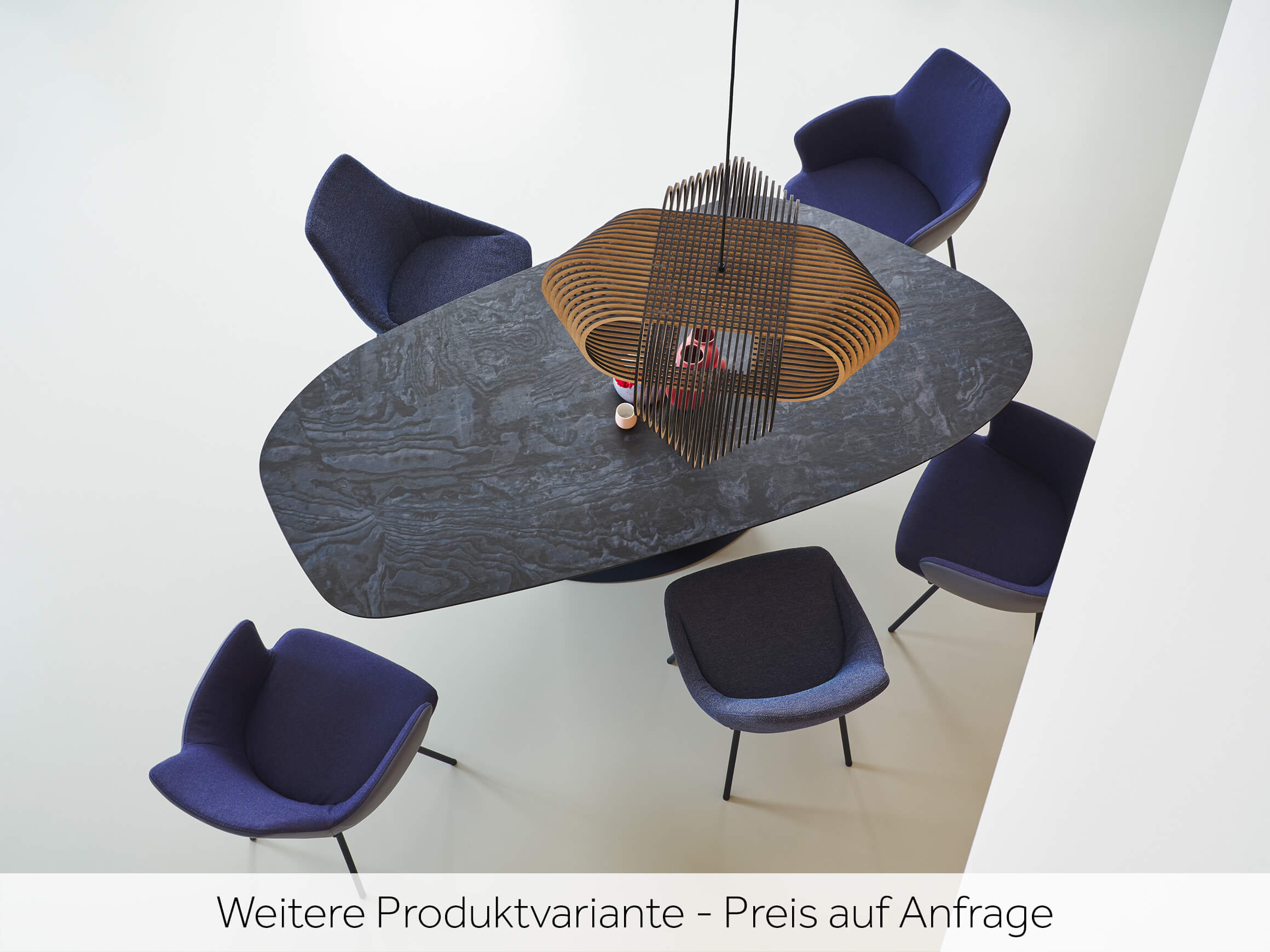 Stuhl Miriam Plantagie / Farbe: Grau Marron / Bezugsmaterial: Leder