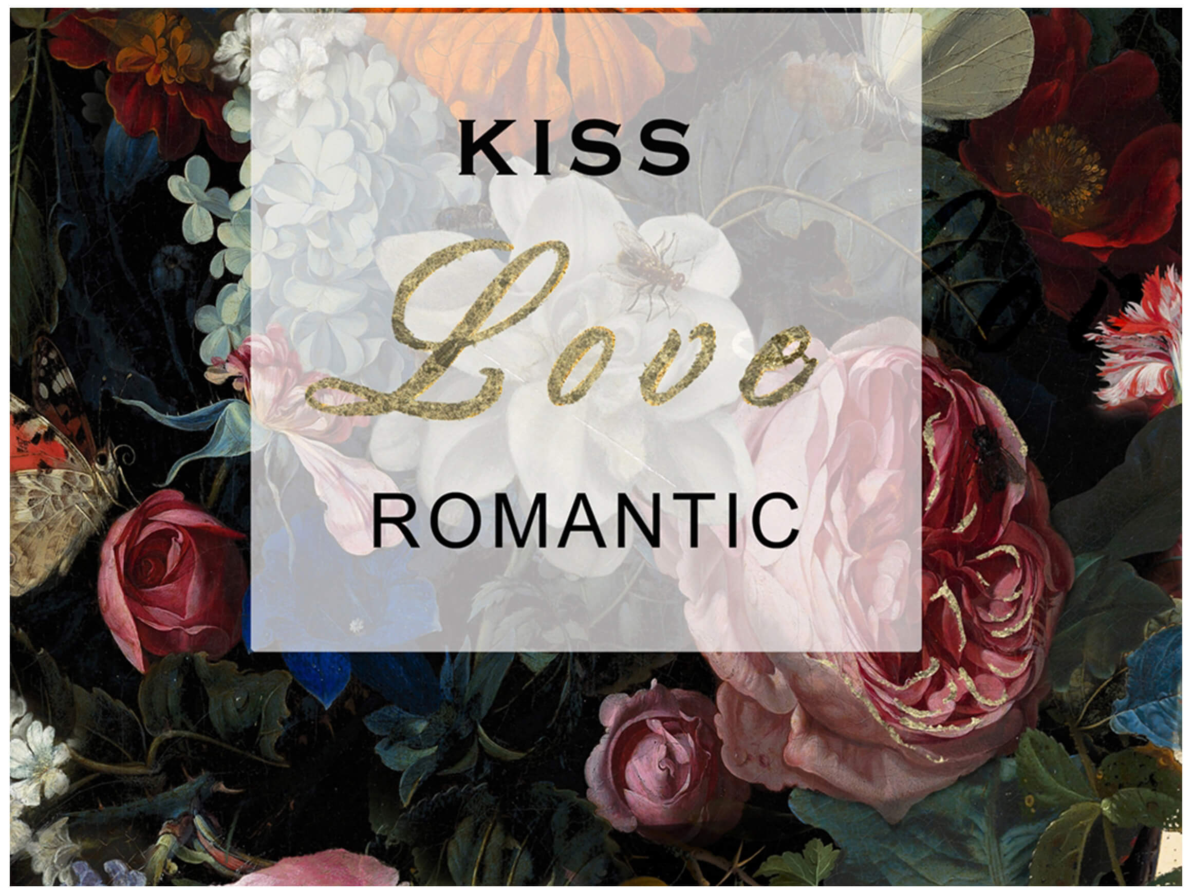 Digitaldruck auf Glas Parfum im Flakon "Kiss Love Romantic" image LAND