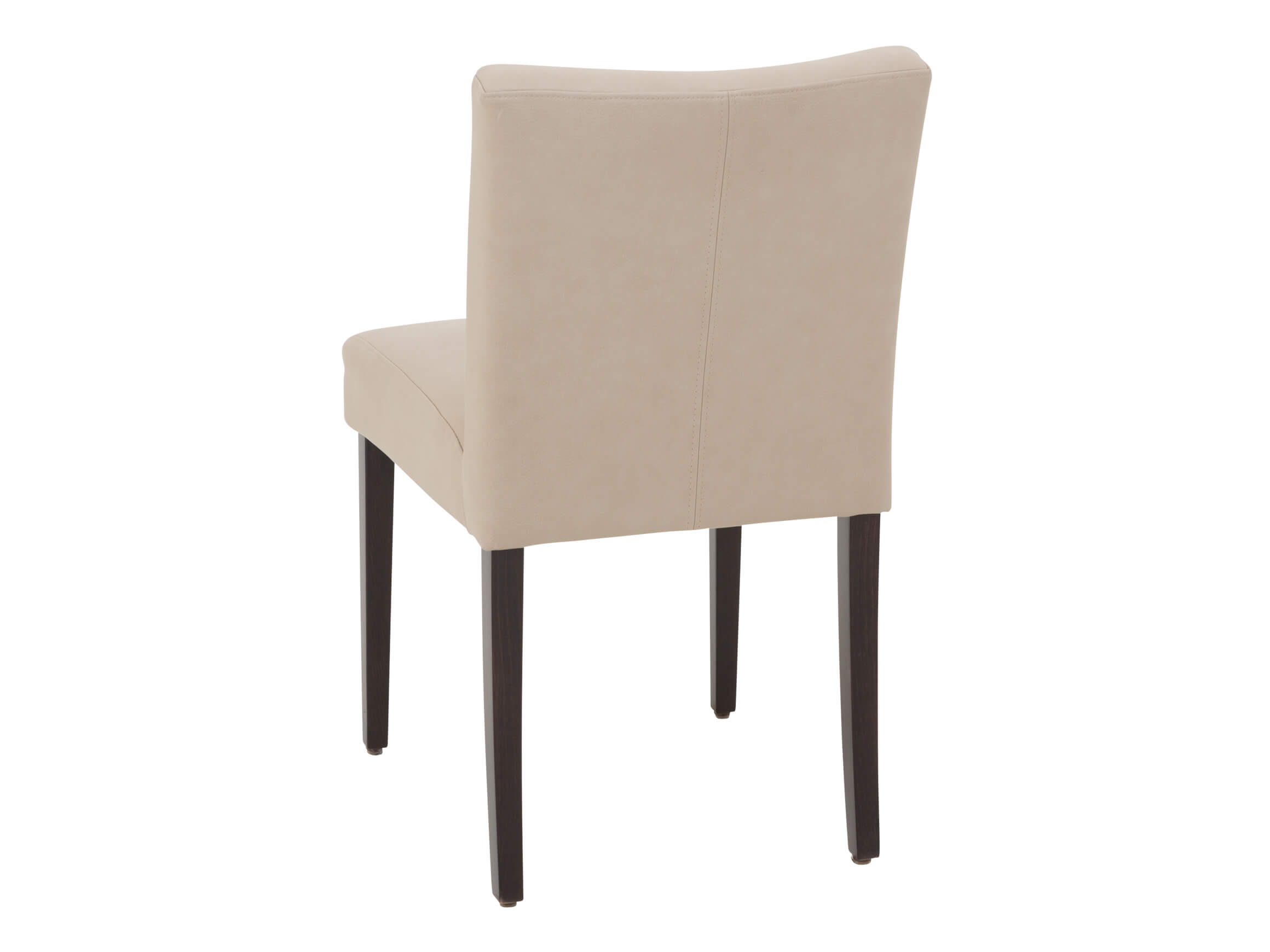 Capri chair, mastic textile leather, lacquered beech, b 47