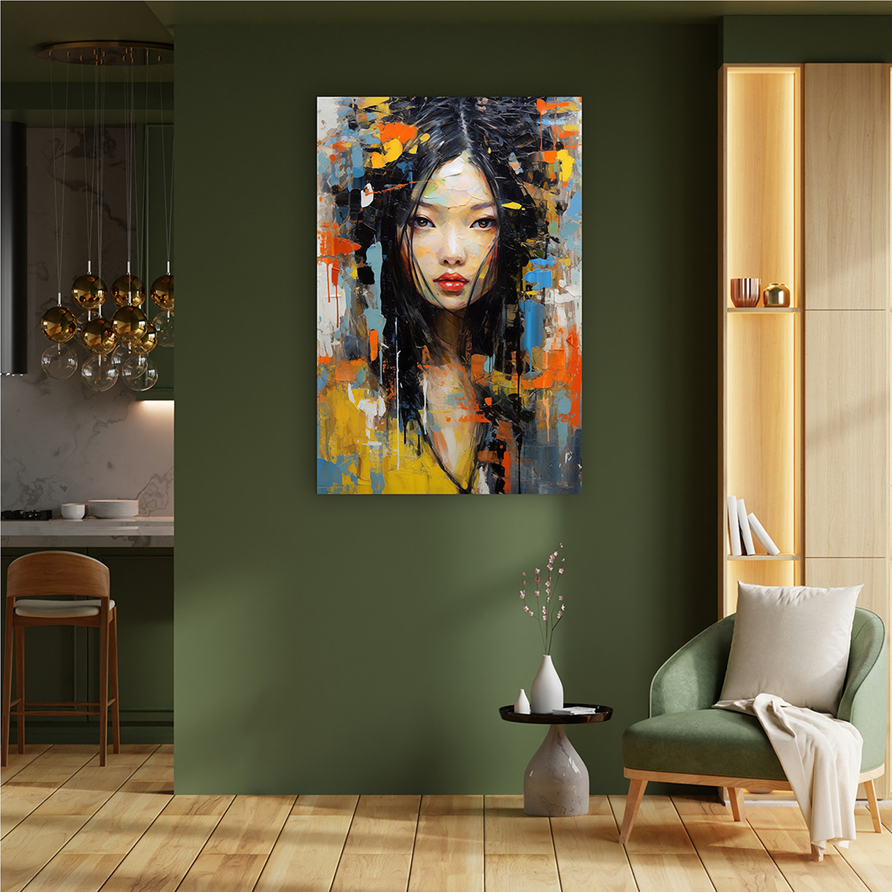 Canvas-Asia Girl-image LAND
