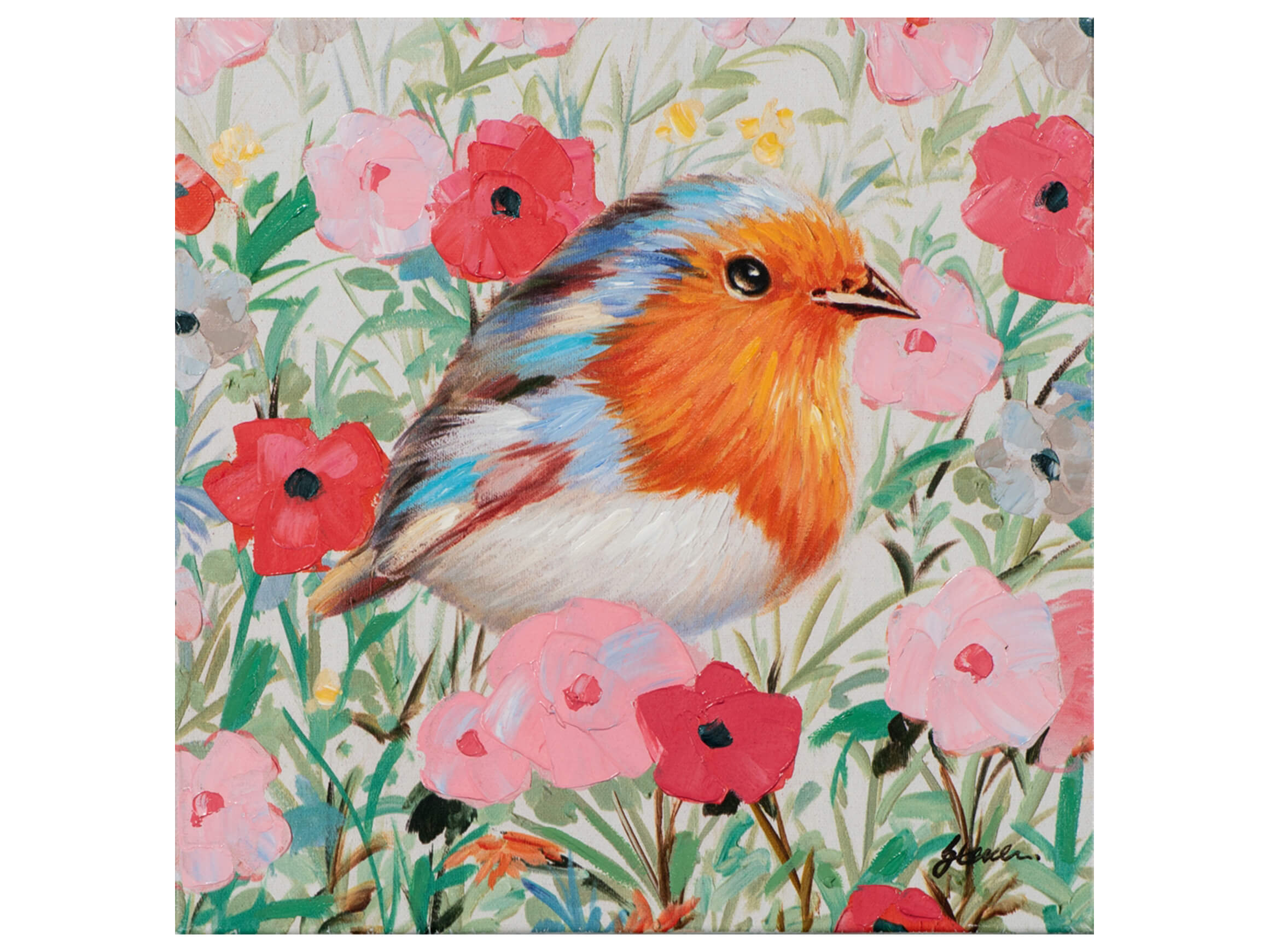 Bild Vogel im Blumenmeer 2 image LAND