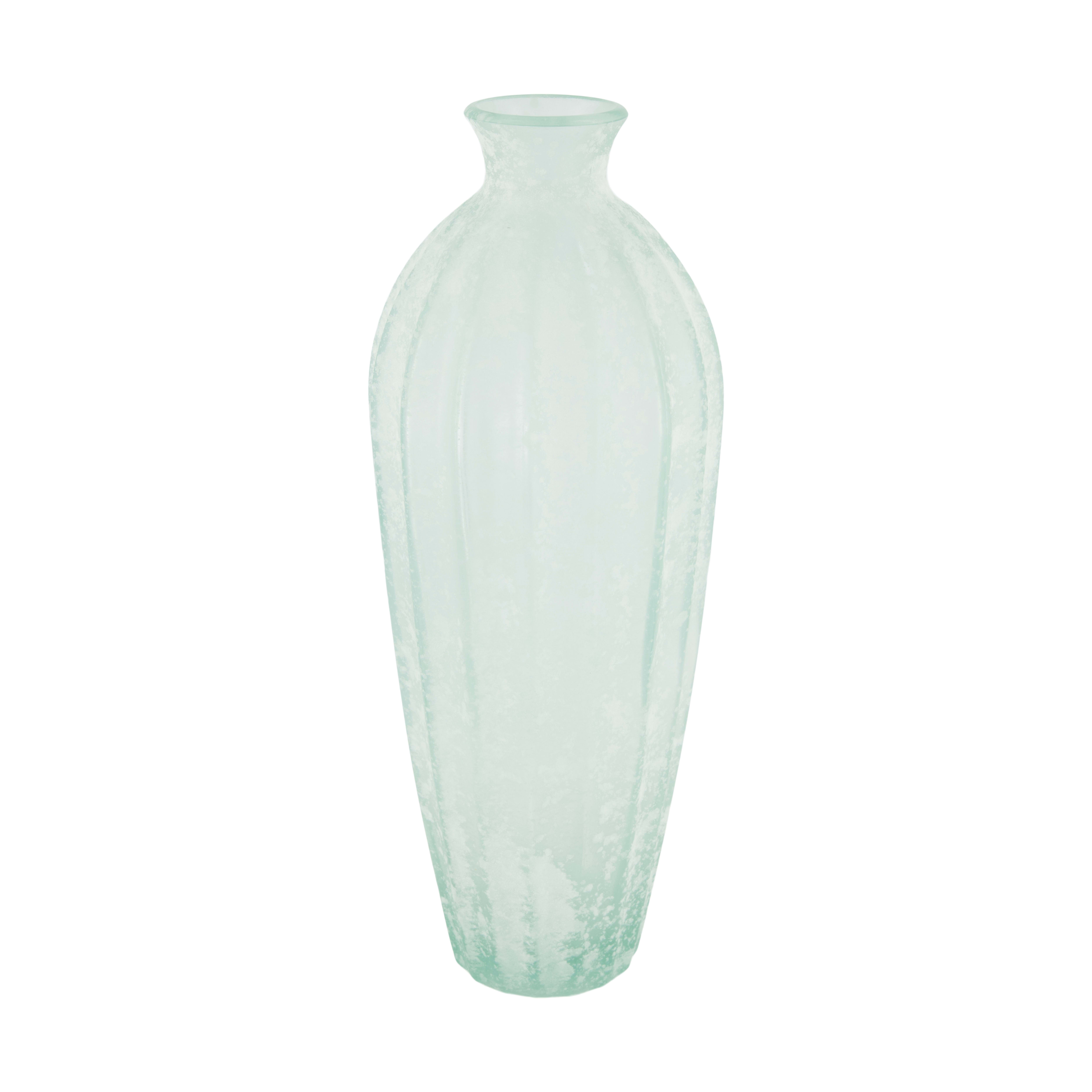 Decofinder Vase Recyclingglas, Hellblau  | Schubiger Möbel