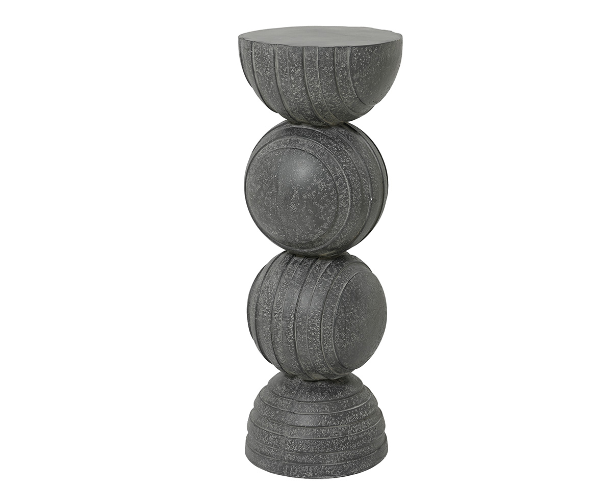 Decorative column synthetic resin anthracite H: 90 cm Gilde