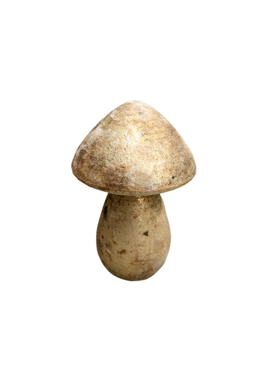 Pilz Shineleaf l Glas H: 22 cm Decofinder
