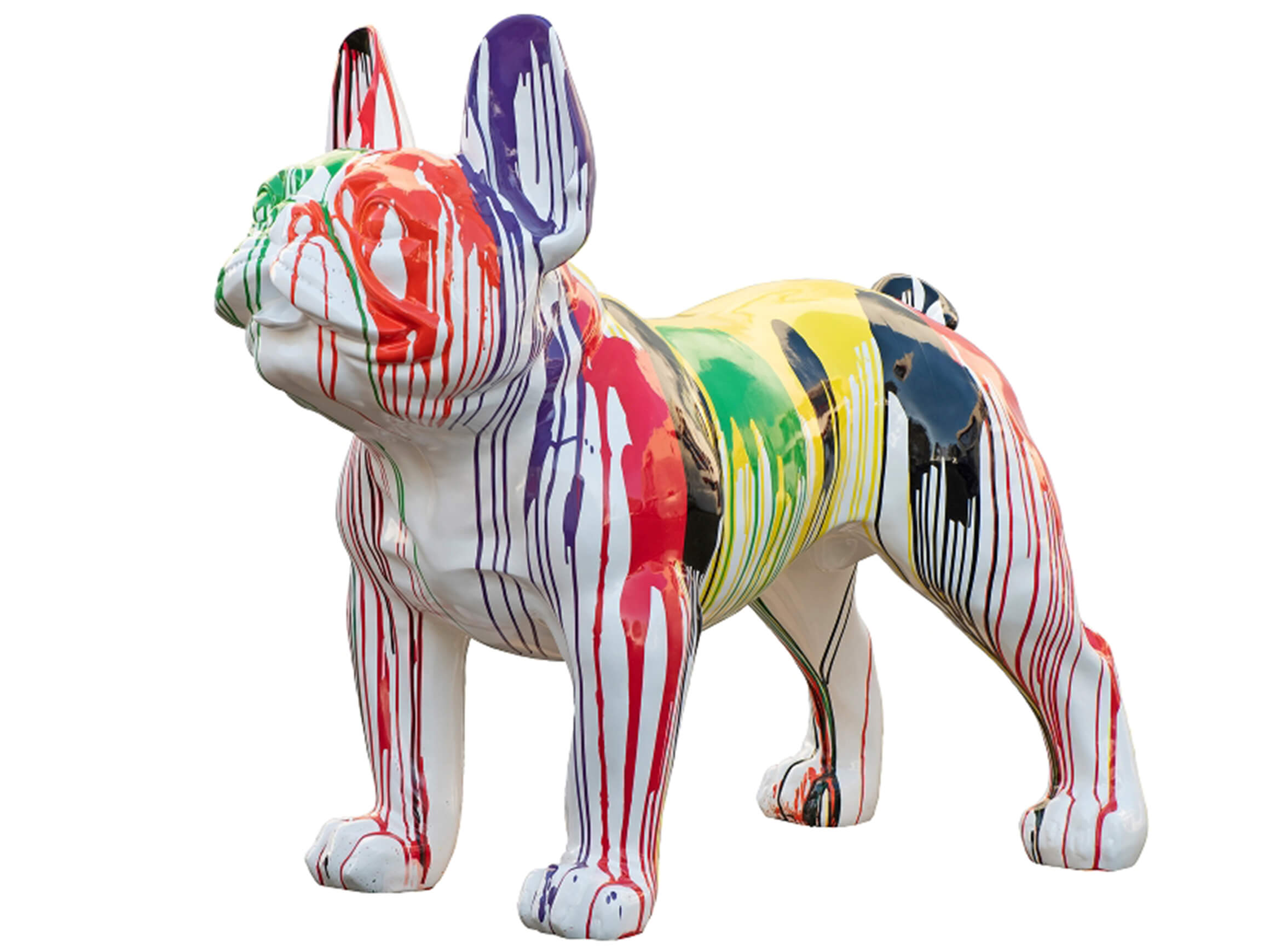 Skulptur Bunte Bulldogge Xxl image LAND
