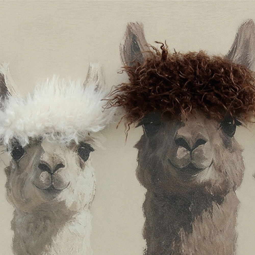 Gemälde-The Flufffather Alpaca Crew-image LAND