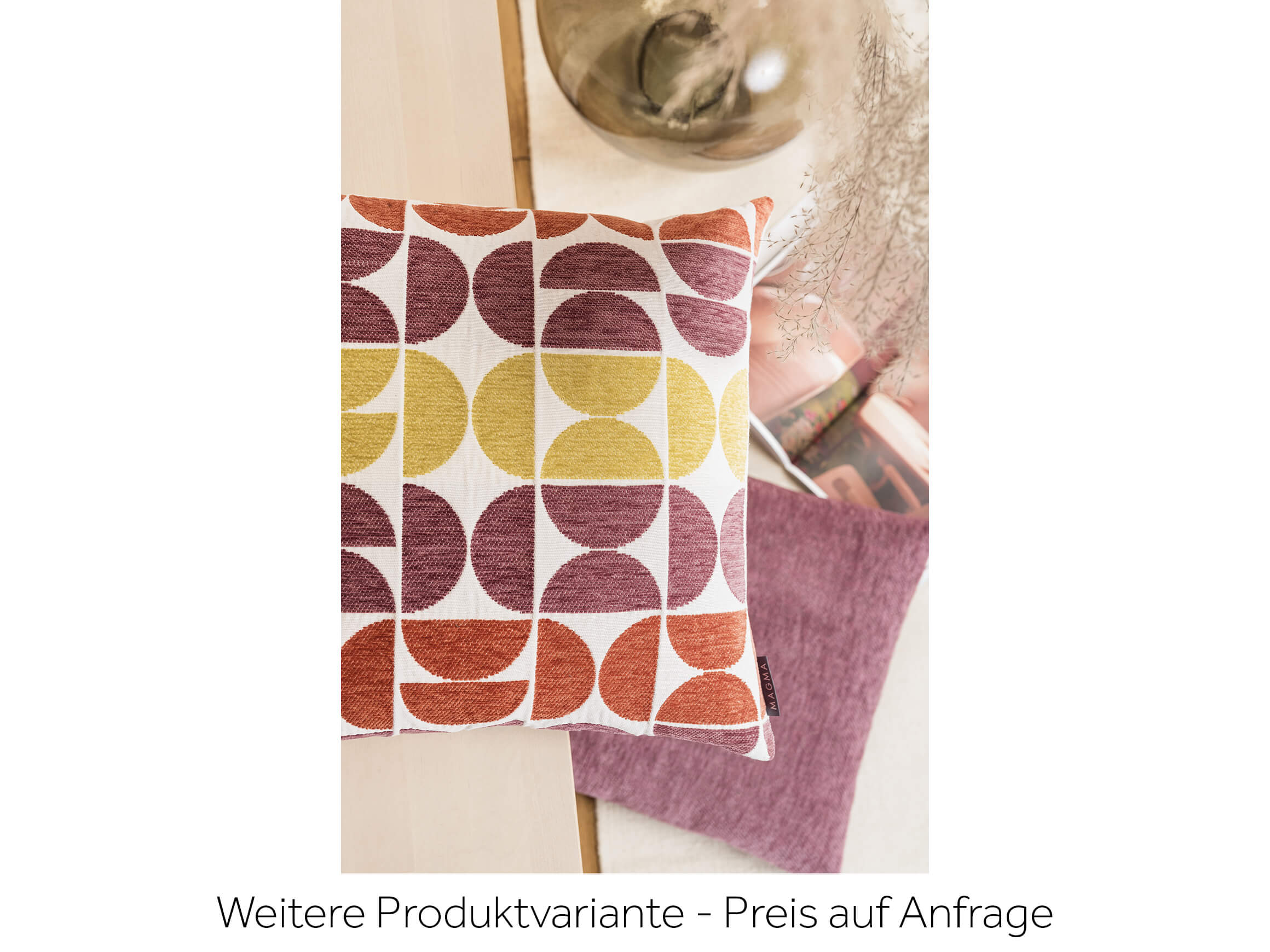 Kissenhülle Edda Altrose 45x45 cm Magma