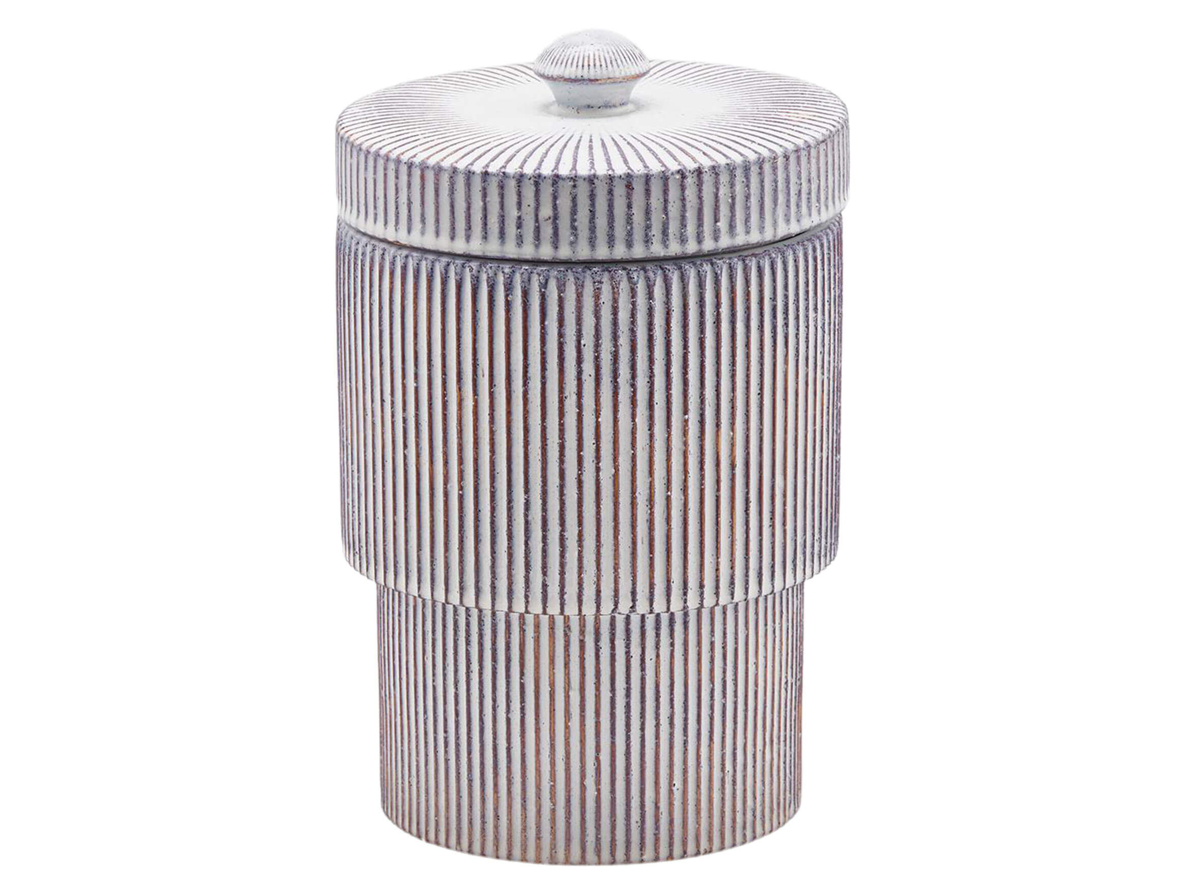 Edg Gefäss Keramik Streifen H: 33 cm  | Schubiger Möbel