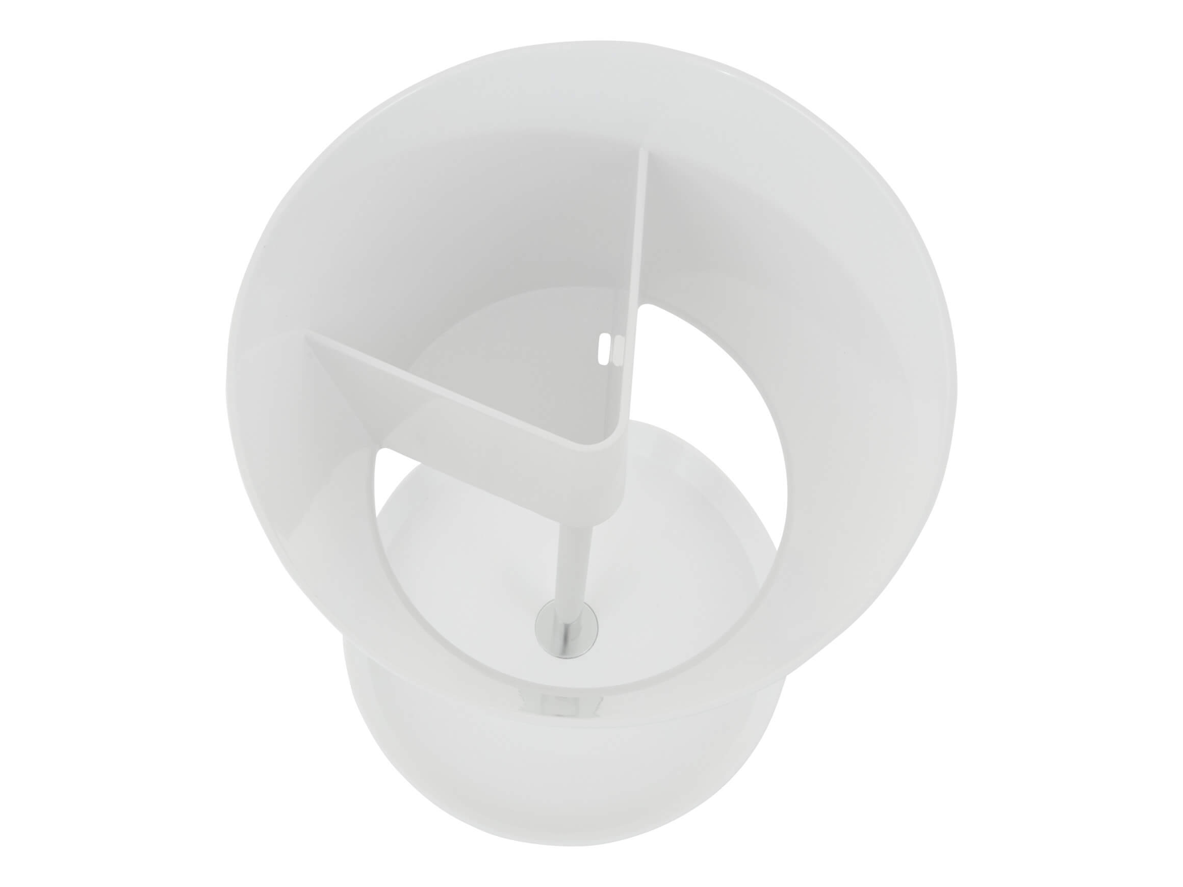 Schirmständer Basket Weiss, Stahl Poliert, Durchmesser 30 cm h 50 cm