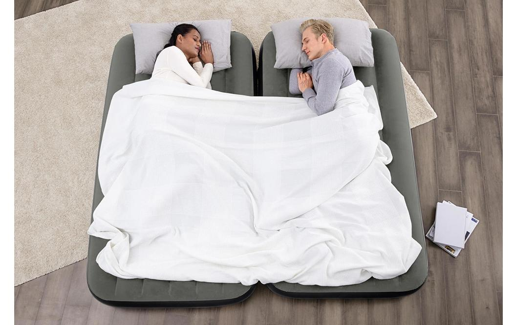 Luftbett Twin/Queen 3 in 1 Schwarz, 188x99 cm