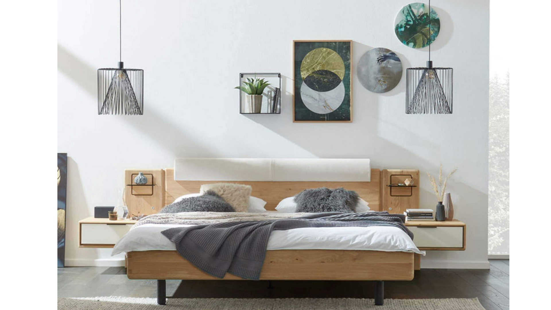 Langnau Wöstmann bed / Colour: wood-coloured