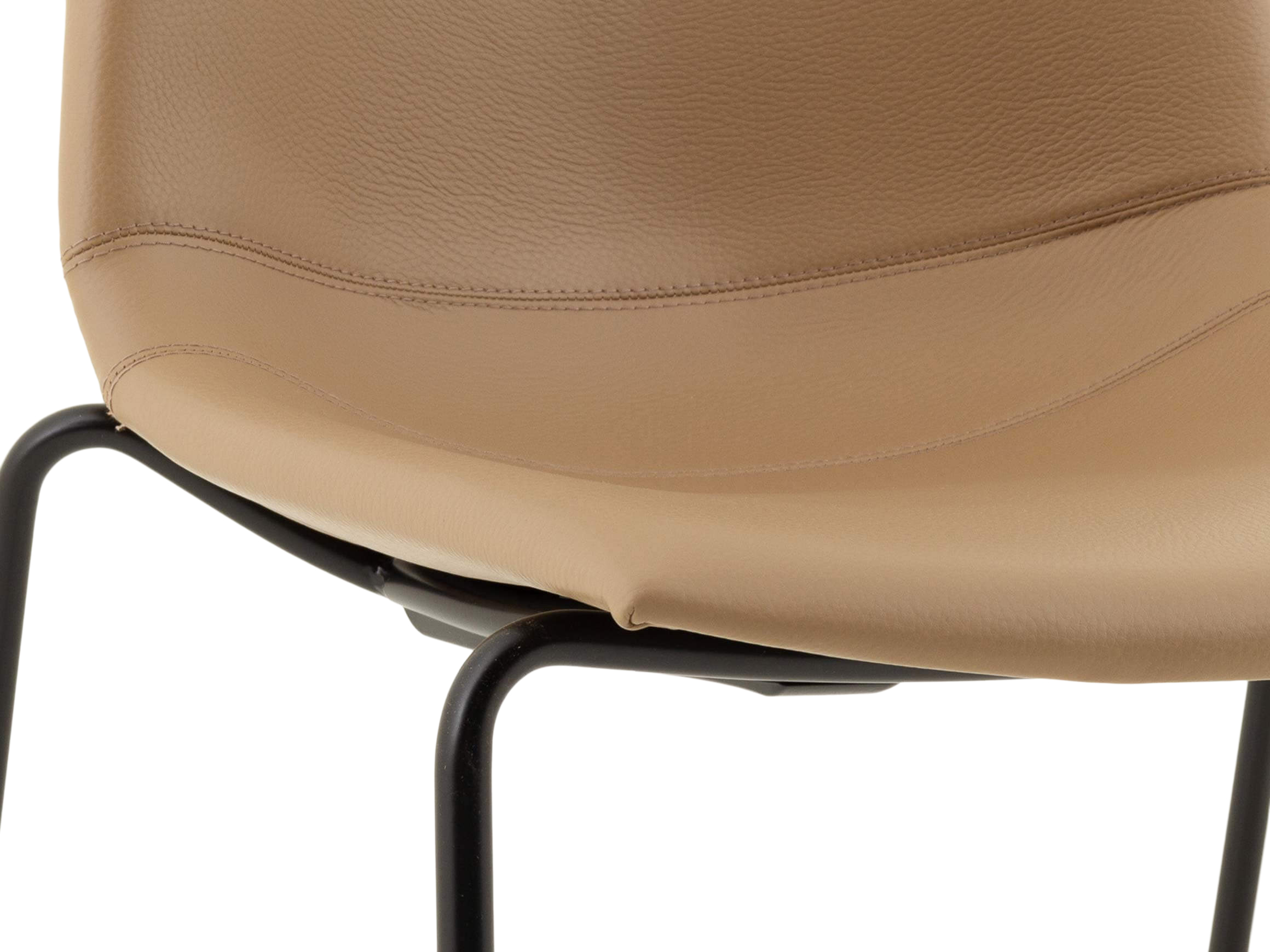 Stuhl Nava ohne Armlehnen Girsberger / Farbe: Schlamm, Material: