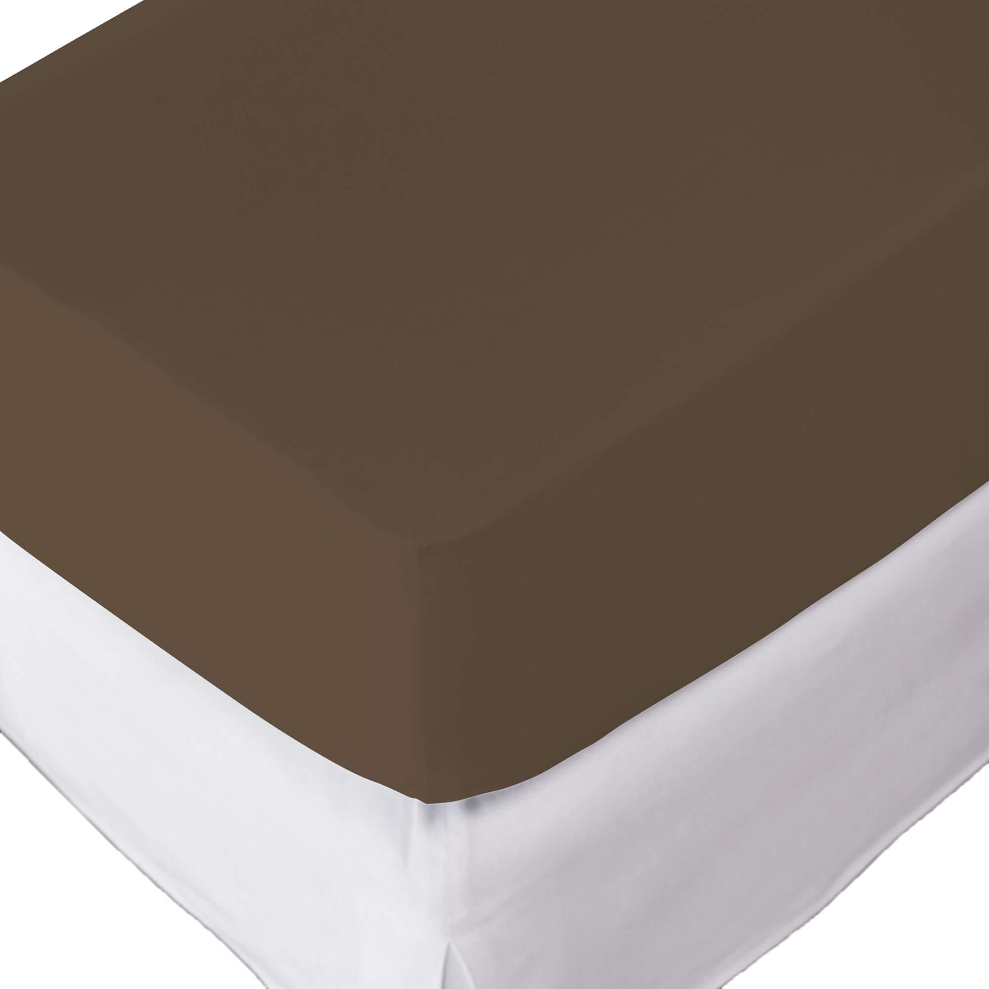 Drap-housse Jersey brun cendré, 200x90 cm, hauteur : 30 cm