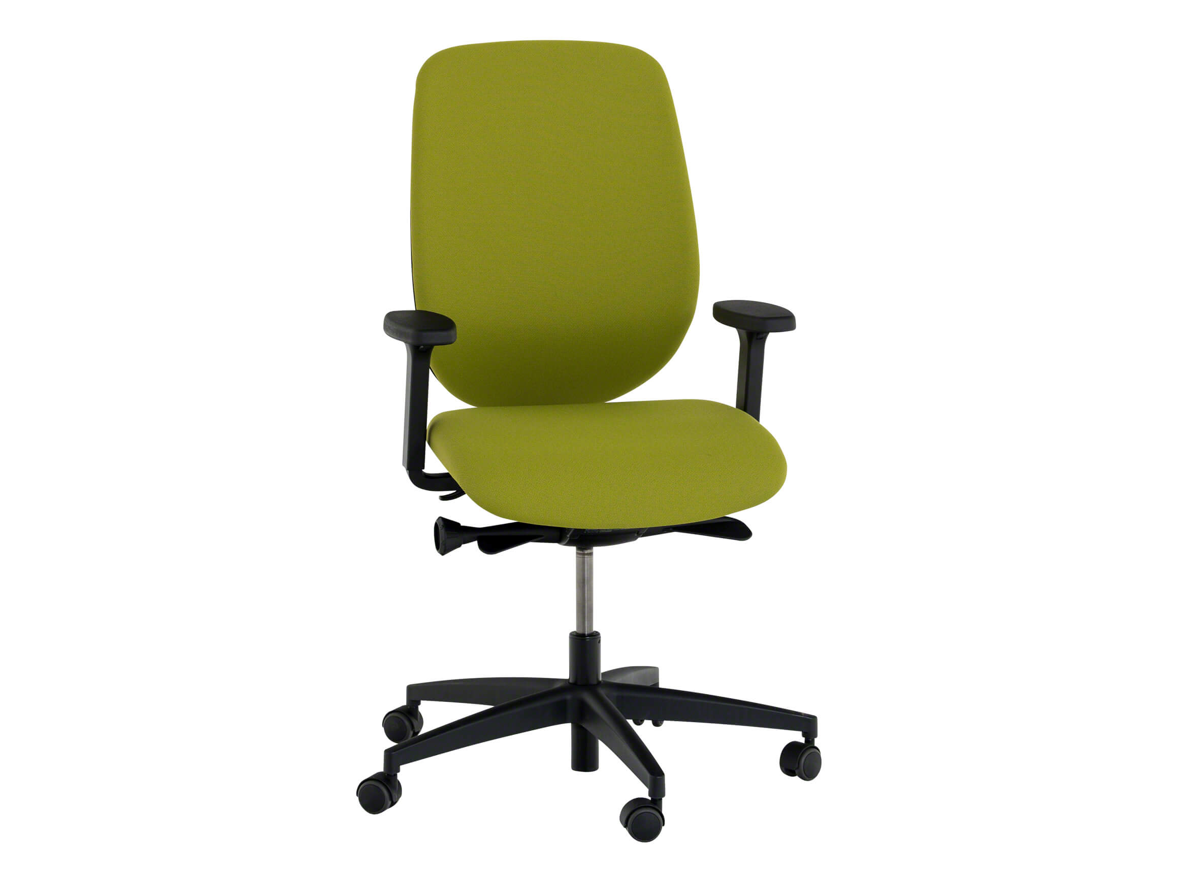 Bürostuhl Giroflex 535, Grün, Armlehnen, b 49 cm t 50 cm h 99-118 cm