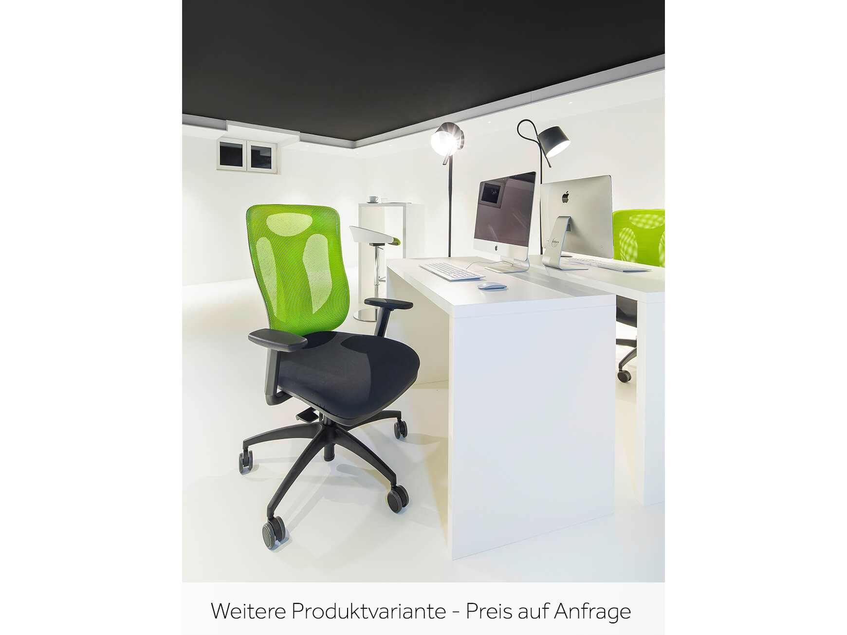 Bürostuhl Opponente, Stoff Rot, b 48 cm t 50 cm h 113-118 cm