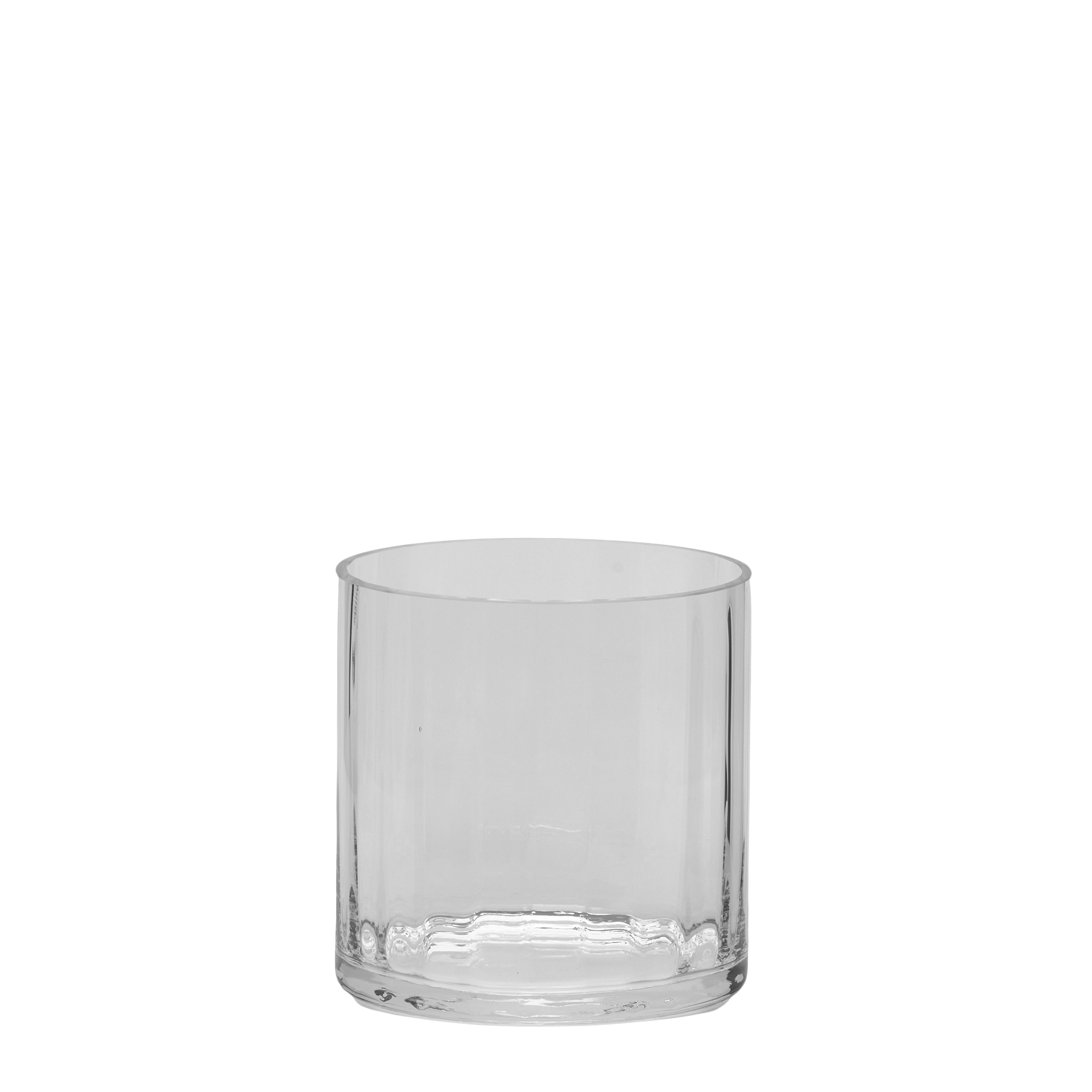 Vase Optisches Glas H: 20 cm Edg