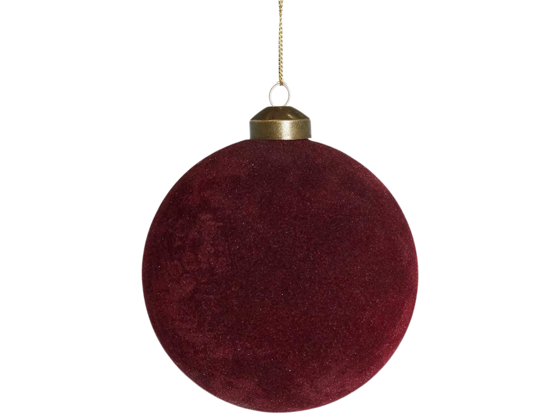 Edg Baumschmuck Kugel Samt Bordeaux D: 10 cm Rot | Schubiger Möbel