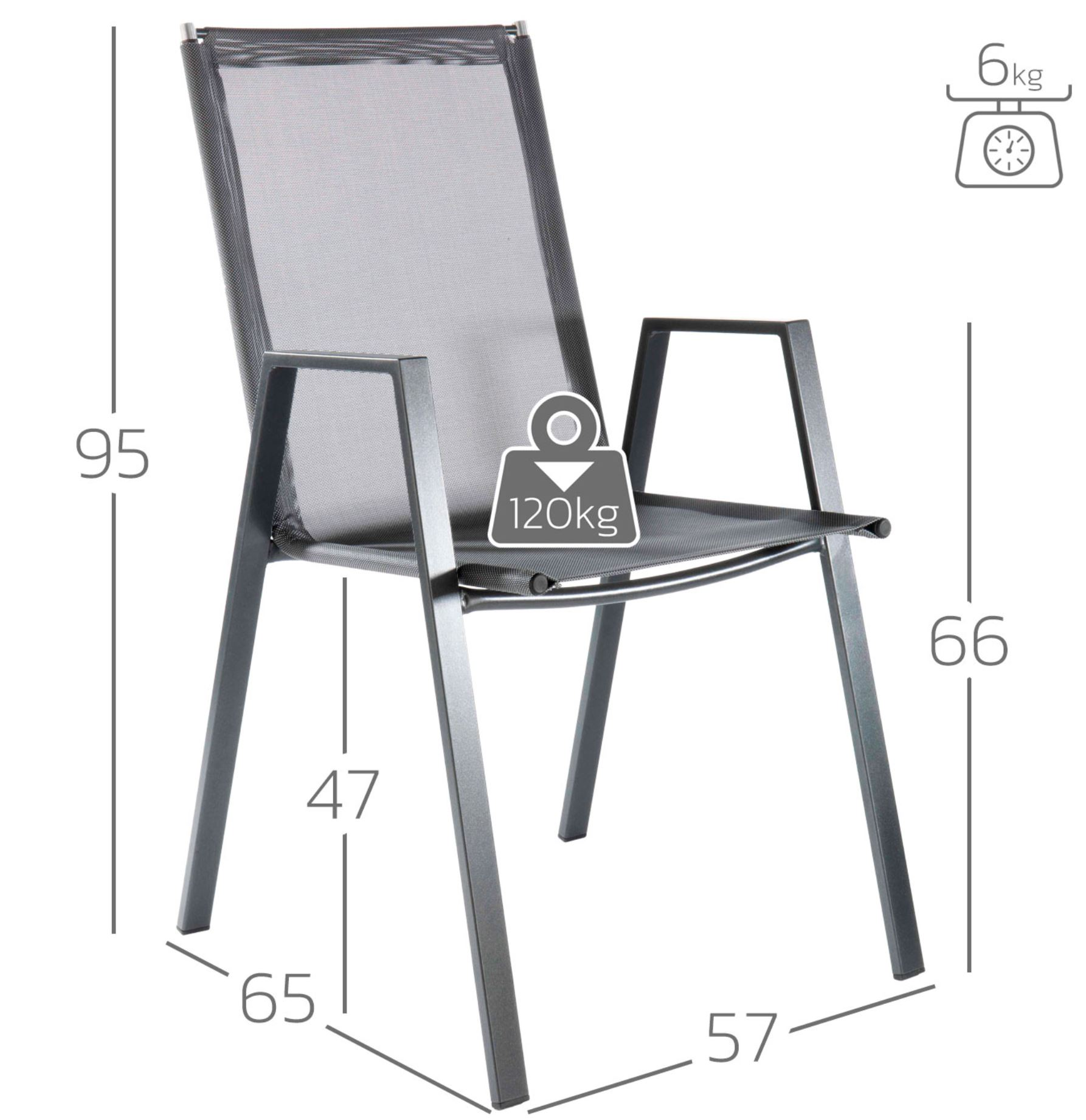 Matten-Sessel Basel von Schaffner / Farbe: Grau / Grösse: 57 x 65 cm