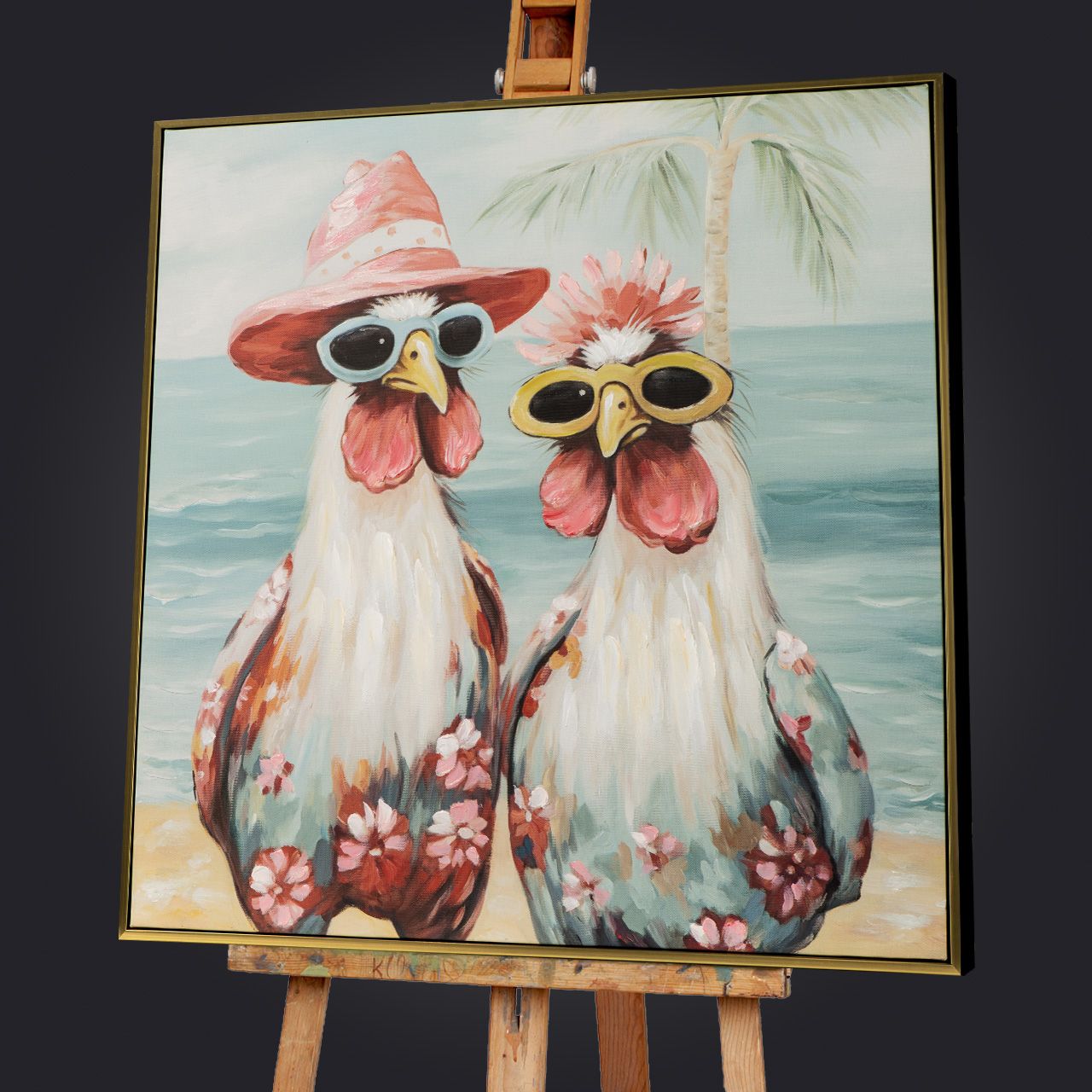 Gemälde-Chicks in The Caribbean-image LAND