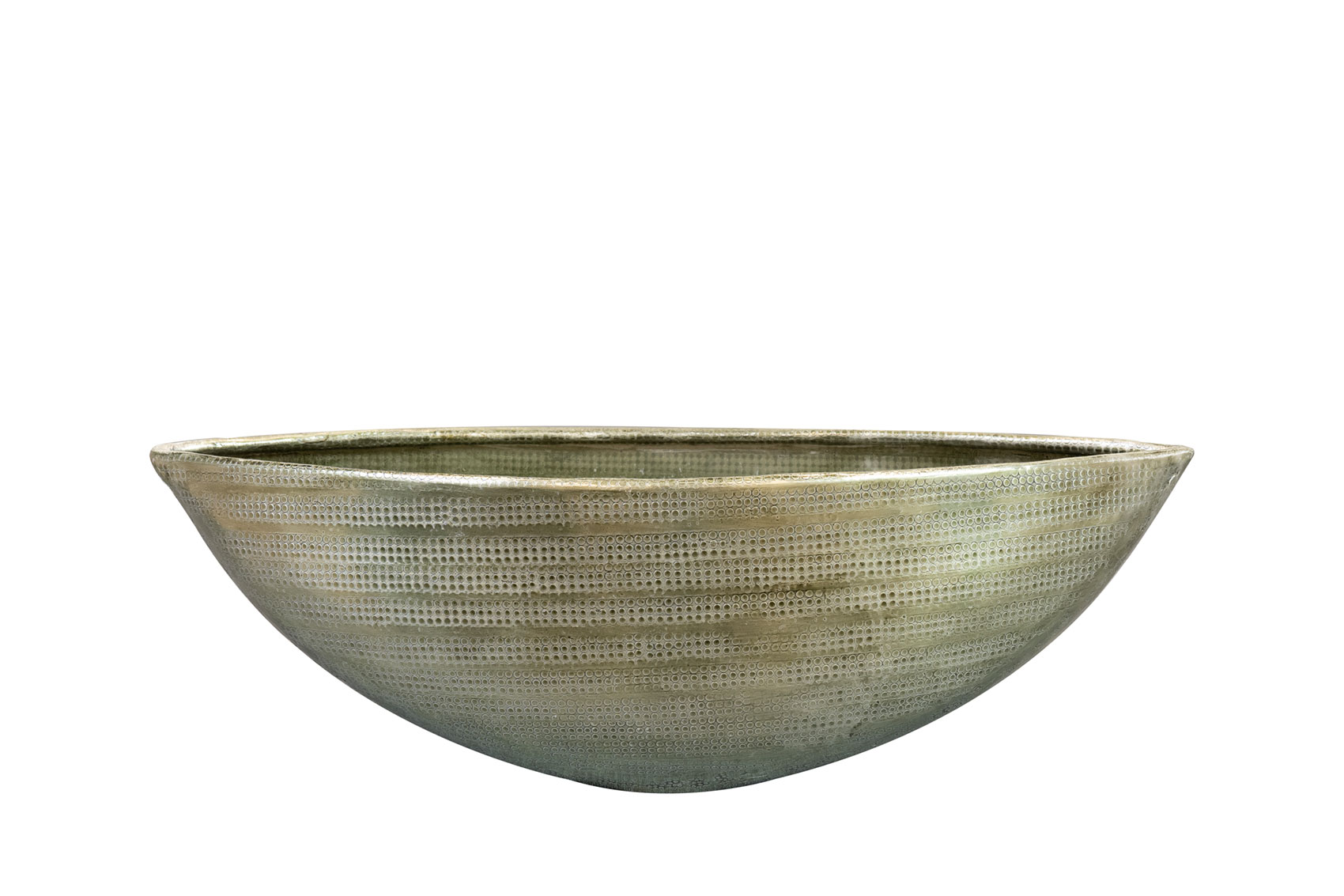 Pflanzengefäss Rowen, Schifftopf, Grün B: 36 cm Decofinder