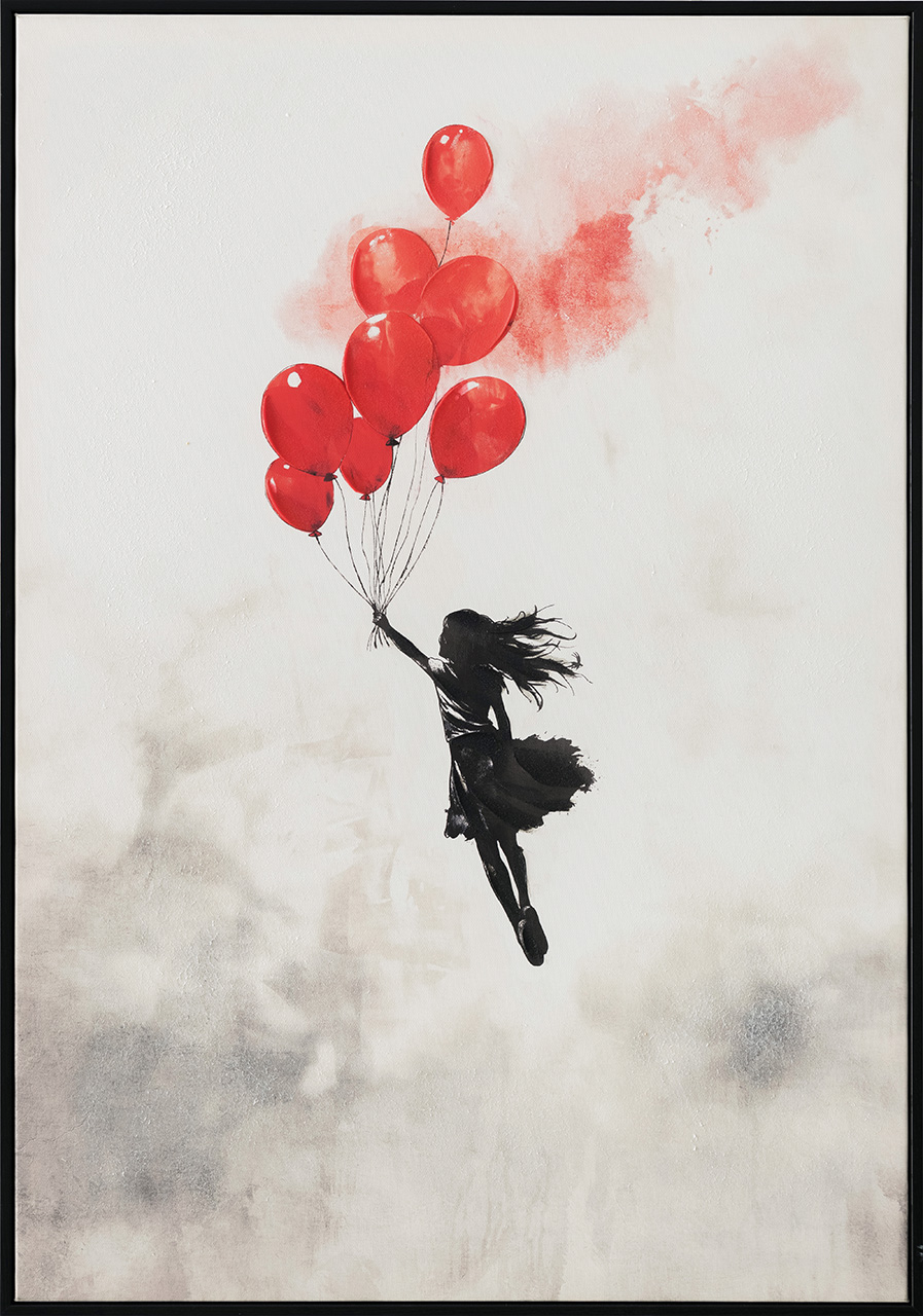 Gemälde-Balloon Girl in The Sky-image LAND