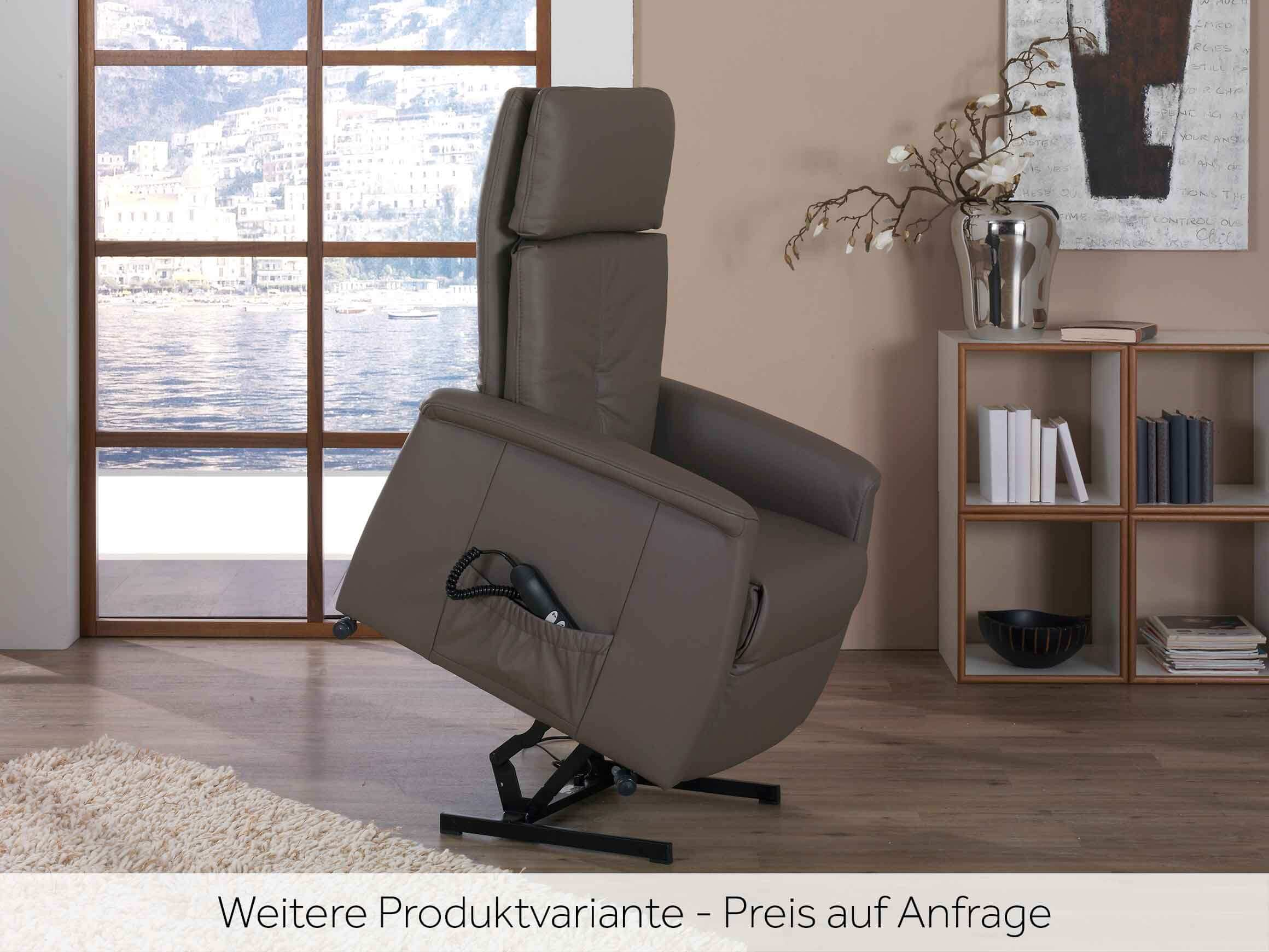 Relaxer Delto, Leder, Elektrisch Verstellbar, b 72 cm t