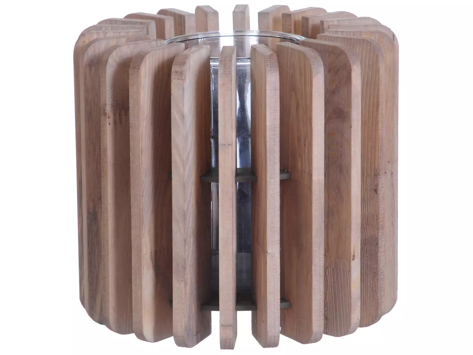 Windlicht Holz B: 20 cm Decofinder