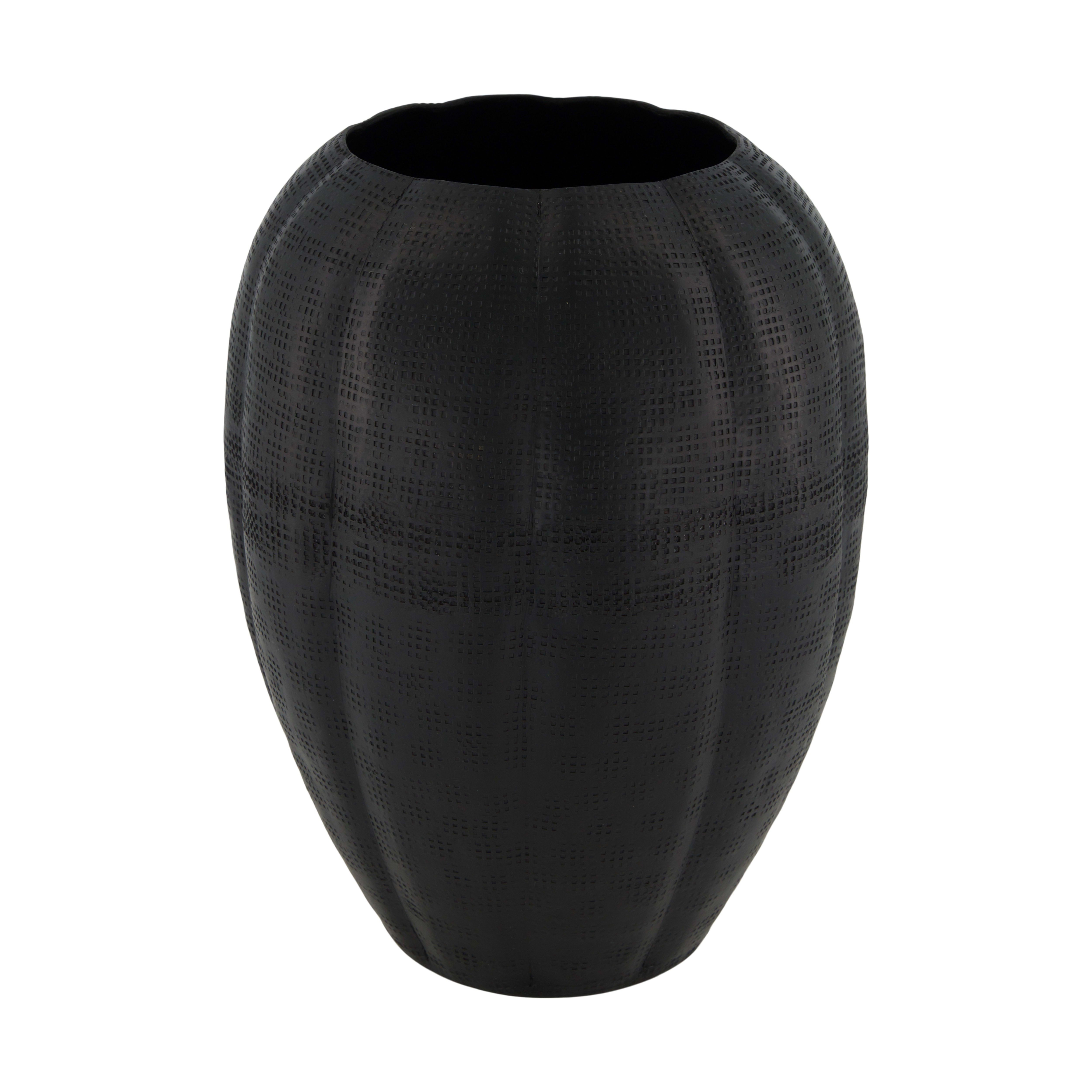 Decofinder Vase Aluminium, Schwarz  | Schubiger Möbel
