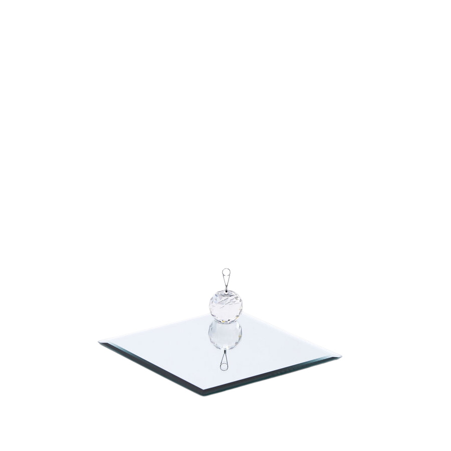 Silver plate mirror W: 20 cm Edg