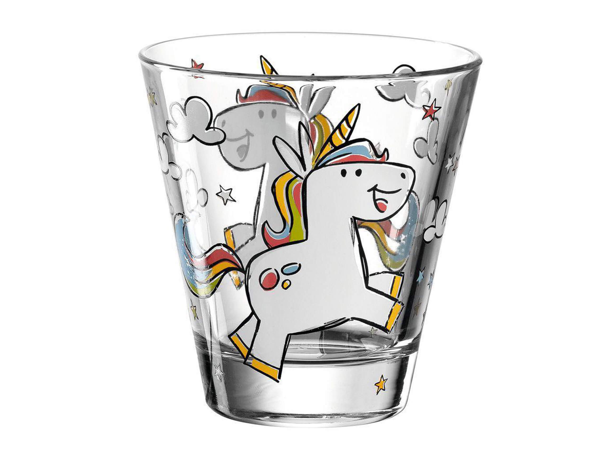 Leonardo Trinkglas Für Kinder Bambini Einhorn, 215 Ml, 6 Stück