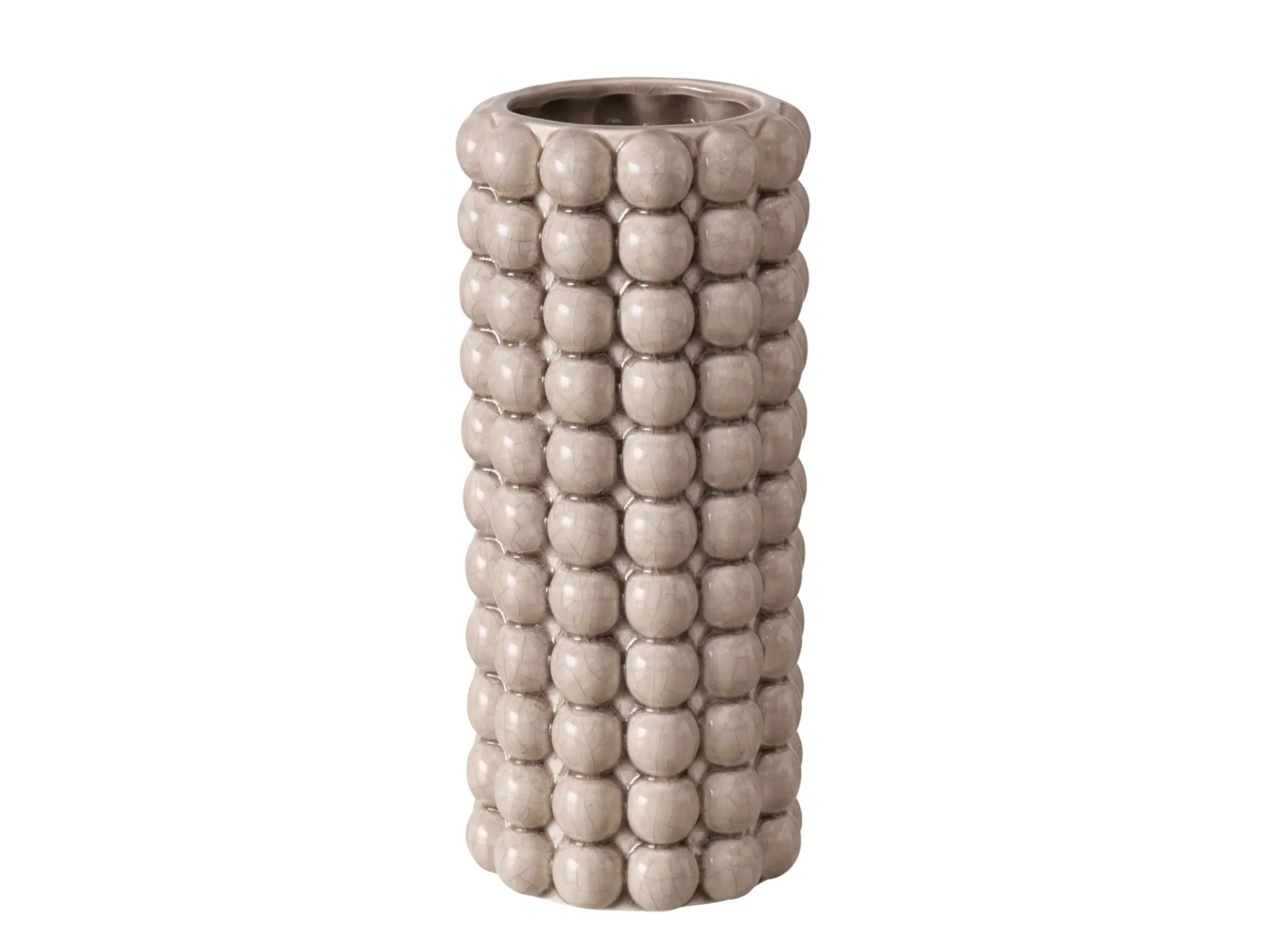 Vase Morten, Steingut, Beige von Roomio
