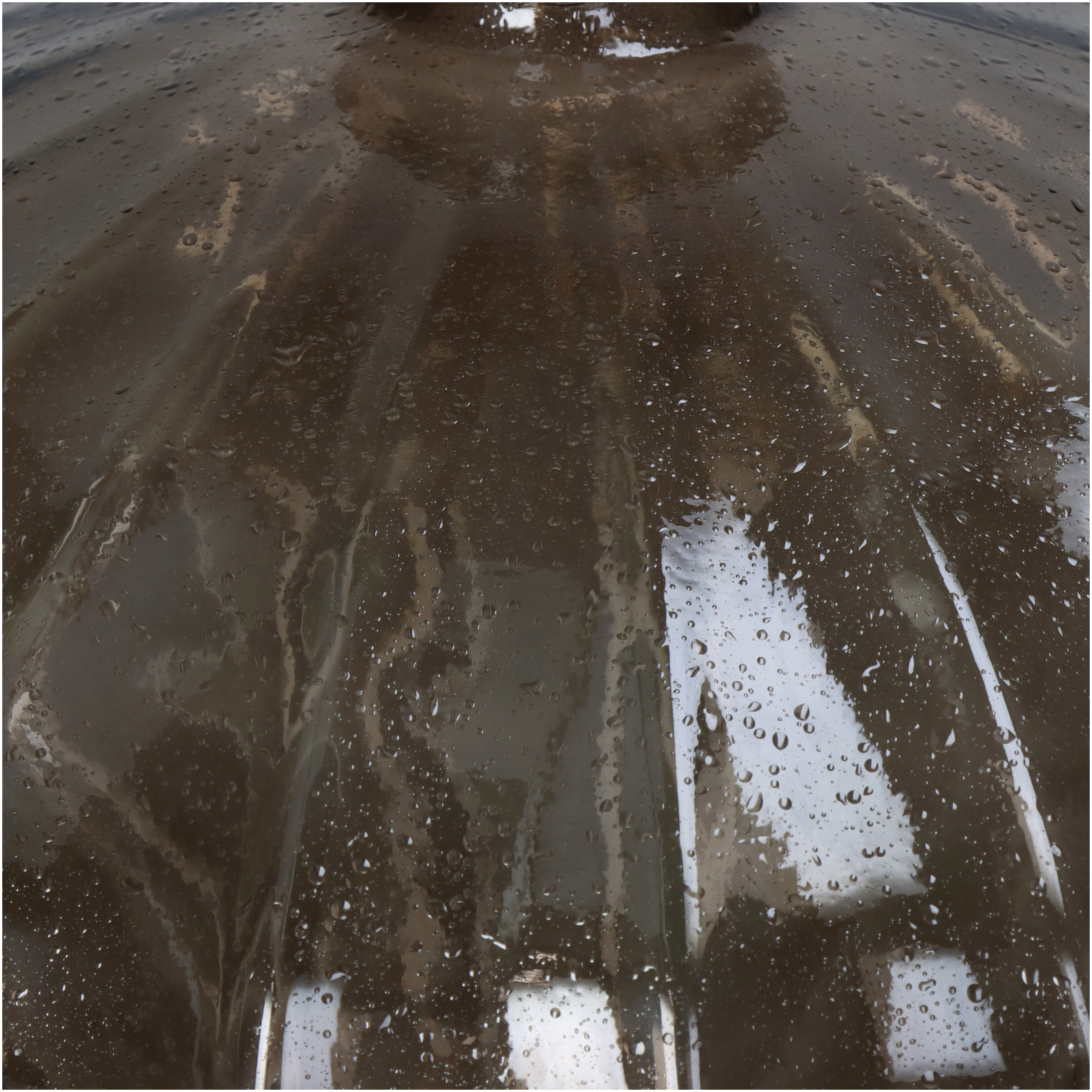 Vase Glas, Braun H: 28 cm Kersten