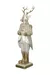 Figur-Hirschmann, Royalty,creme Gold H: 34 cm-Gilde