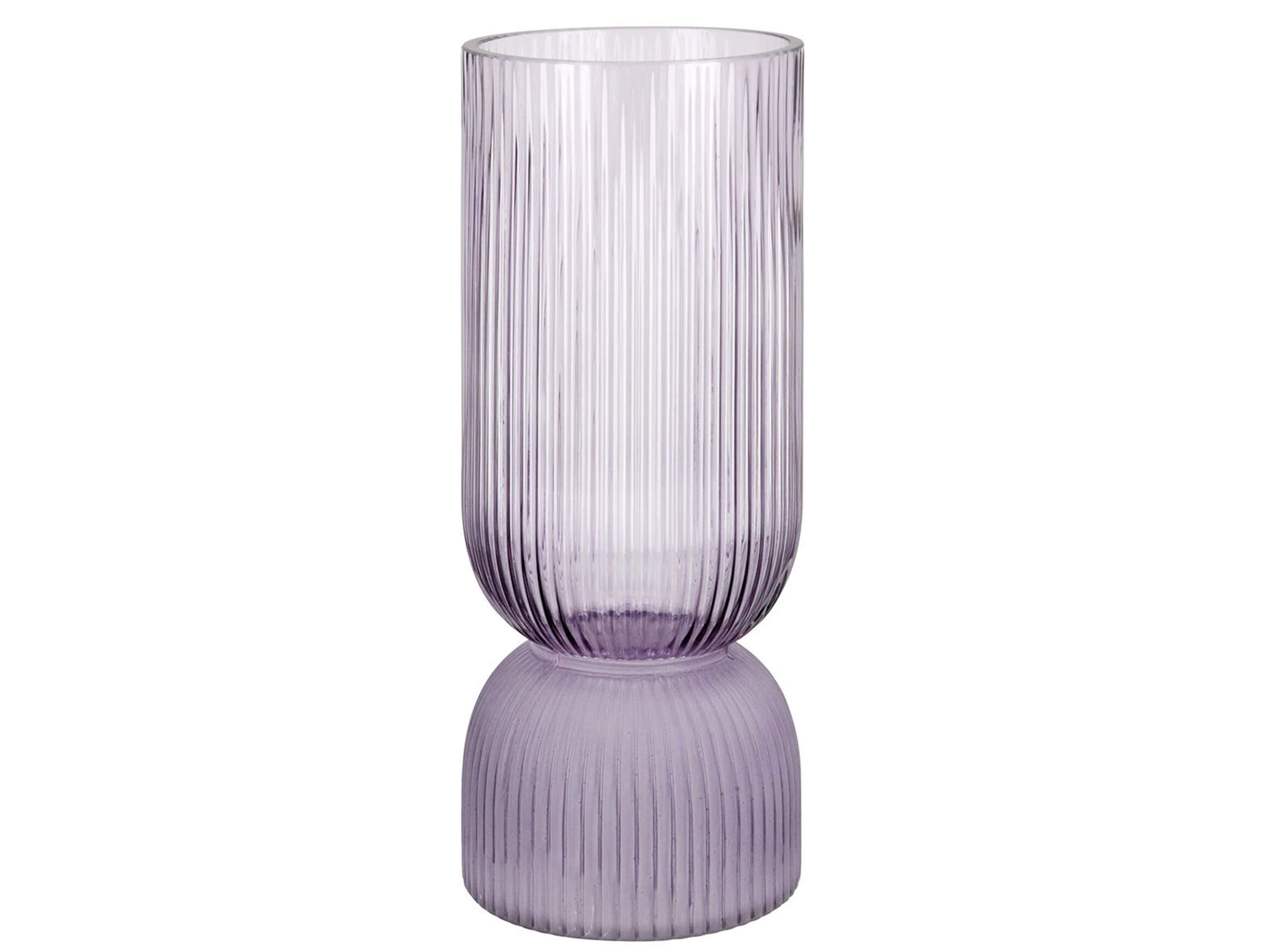 Gilde Glasvase Lila H: 26 cm  | Schubiger Möbel