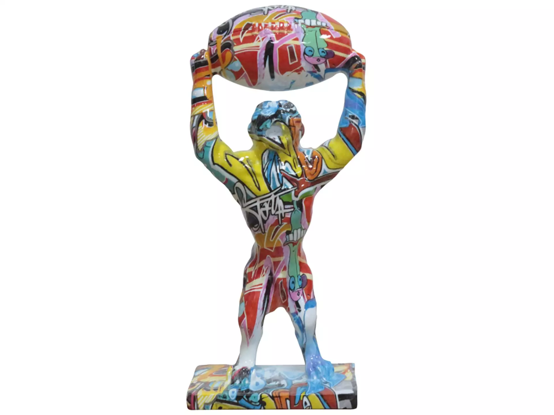 Skulptur Power Tiger image LAND / Grösse: 15 x 32 cm