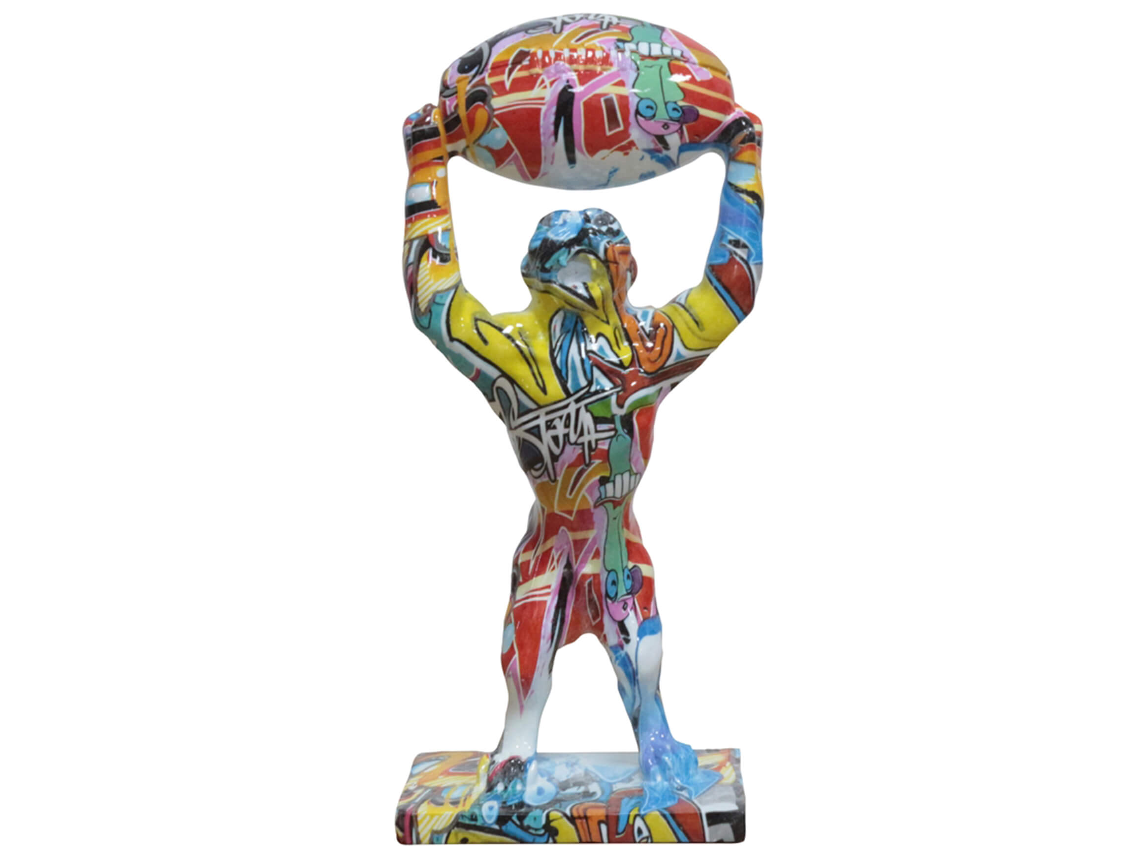 Skulptur Power Tiger image LAND / Grösse: 15 x 32 cm