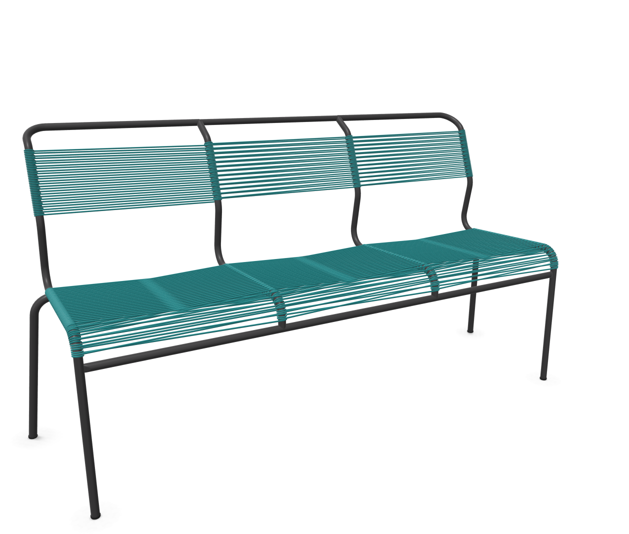 Schaffner Spaghetti-3er-Bank Säntis Blau | Schubiger Möbel